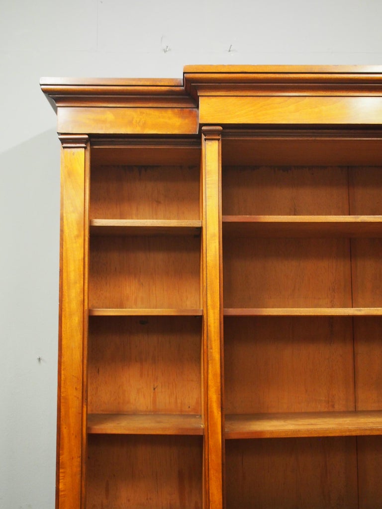 Victorian Mahogany Breakfront Bookcase at 1stDibs