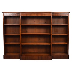 Victorian Mahogany Breakfront Open Bookcase