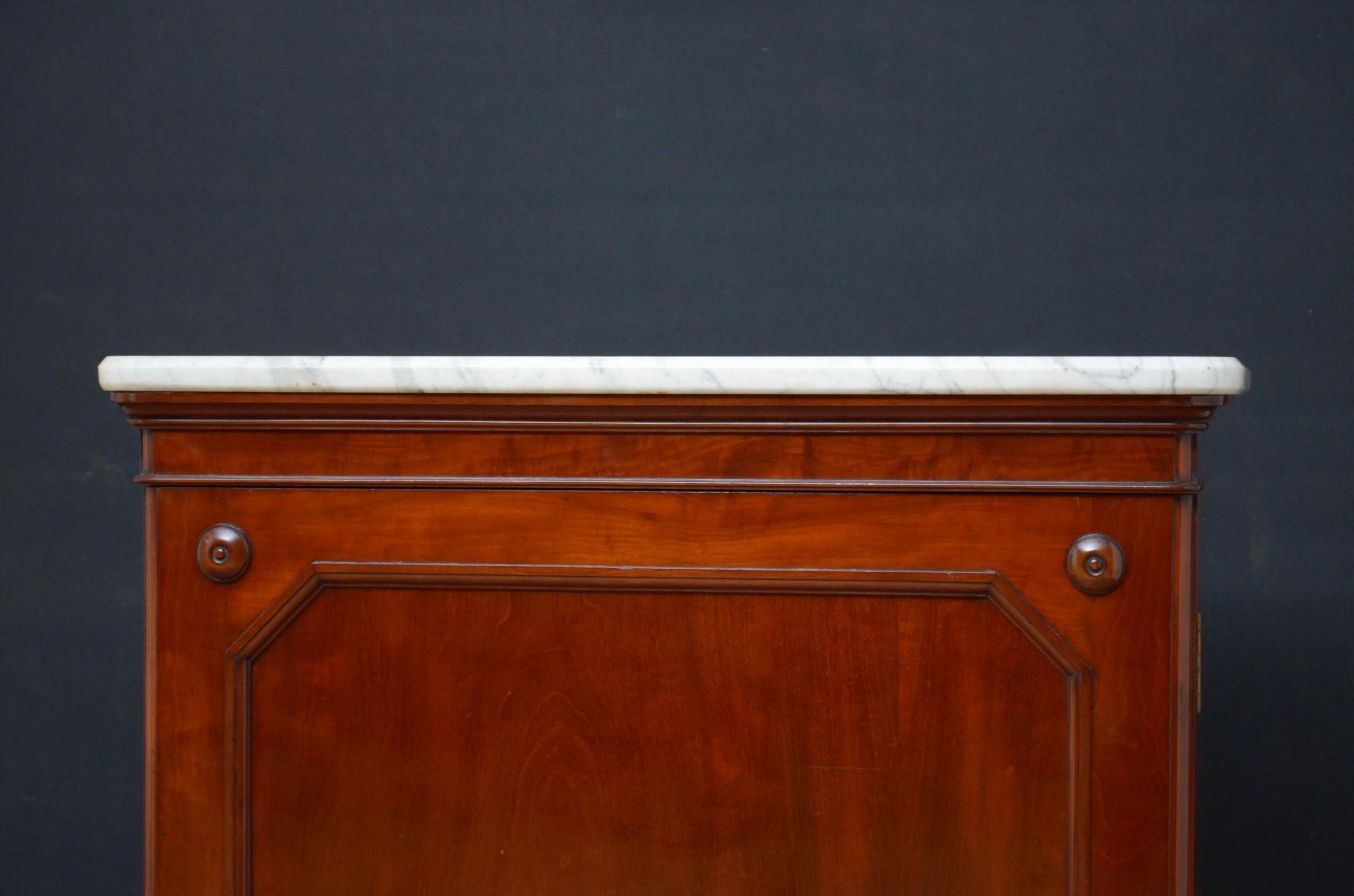 British Victorian Mahogany Cabinet by Lamb of Manchester