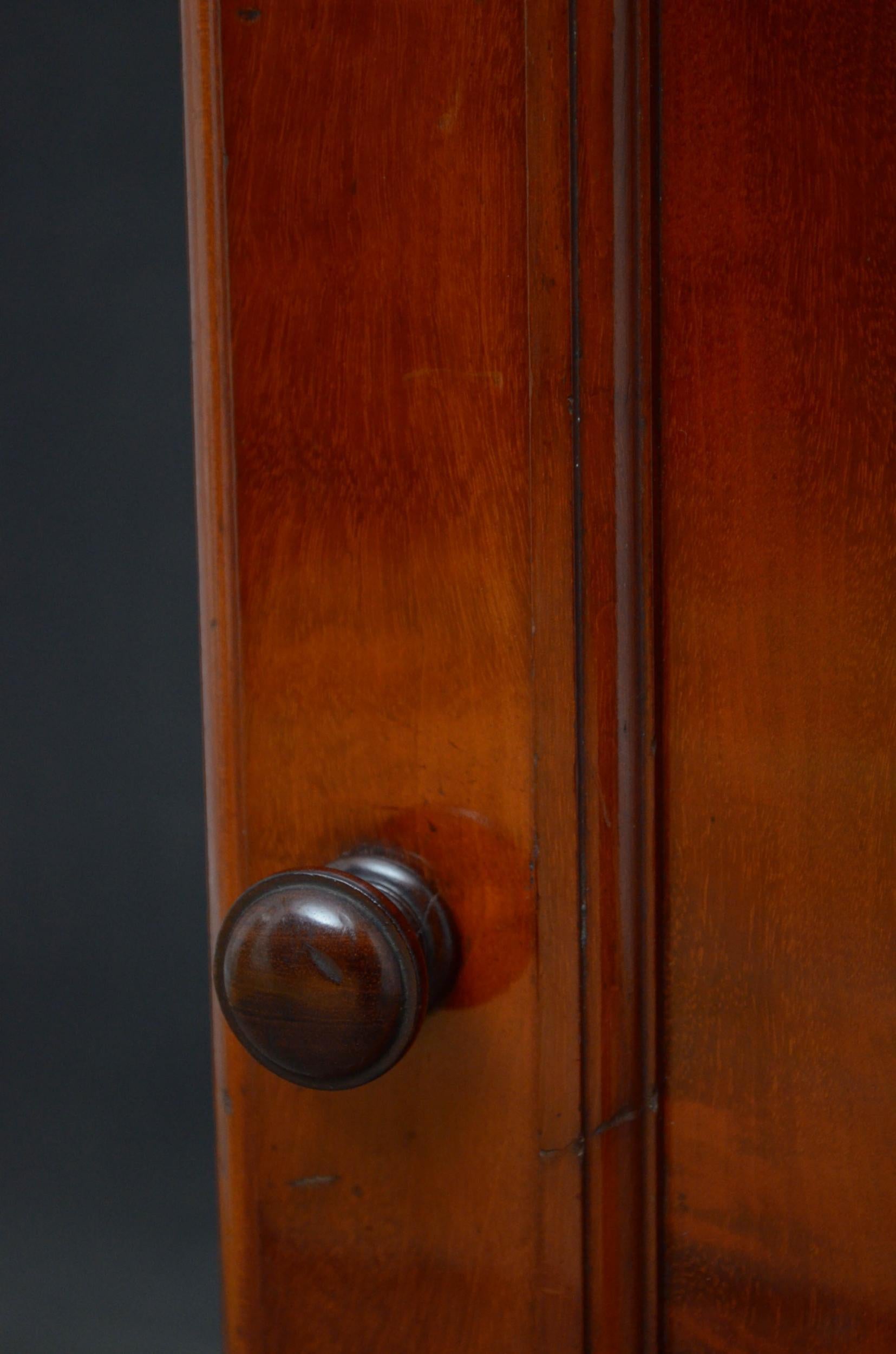 19th Century Victorian Mahogany Cabinet by Lamb of Manchester