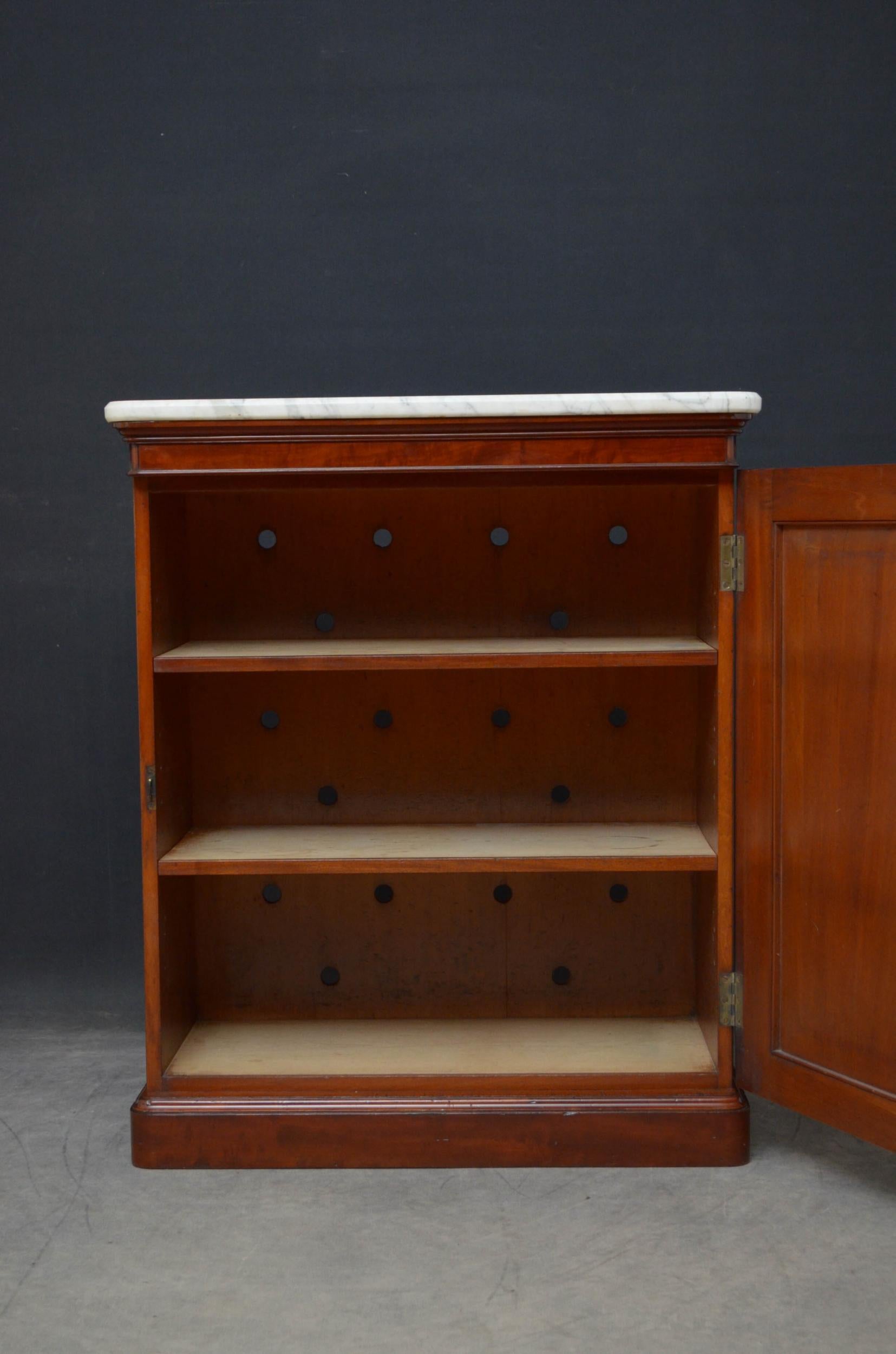 Victorian Mahogany Cabinet by Lamb of Manchester 1