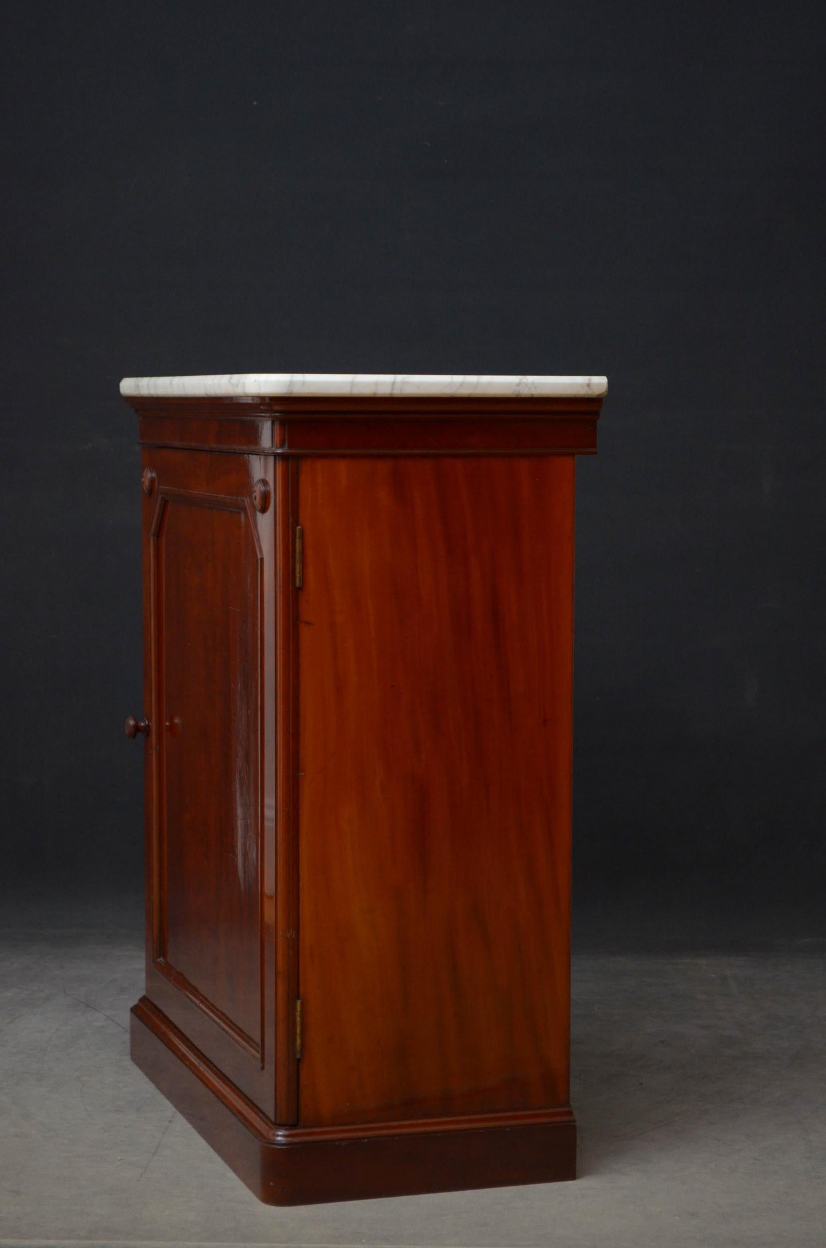 Victorian Mahogany Cabinet by Lamb of Manchester 4