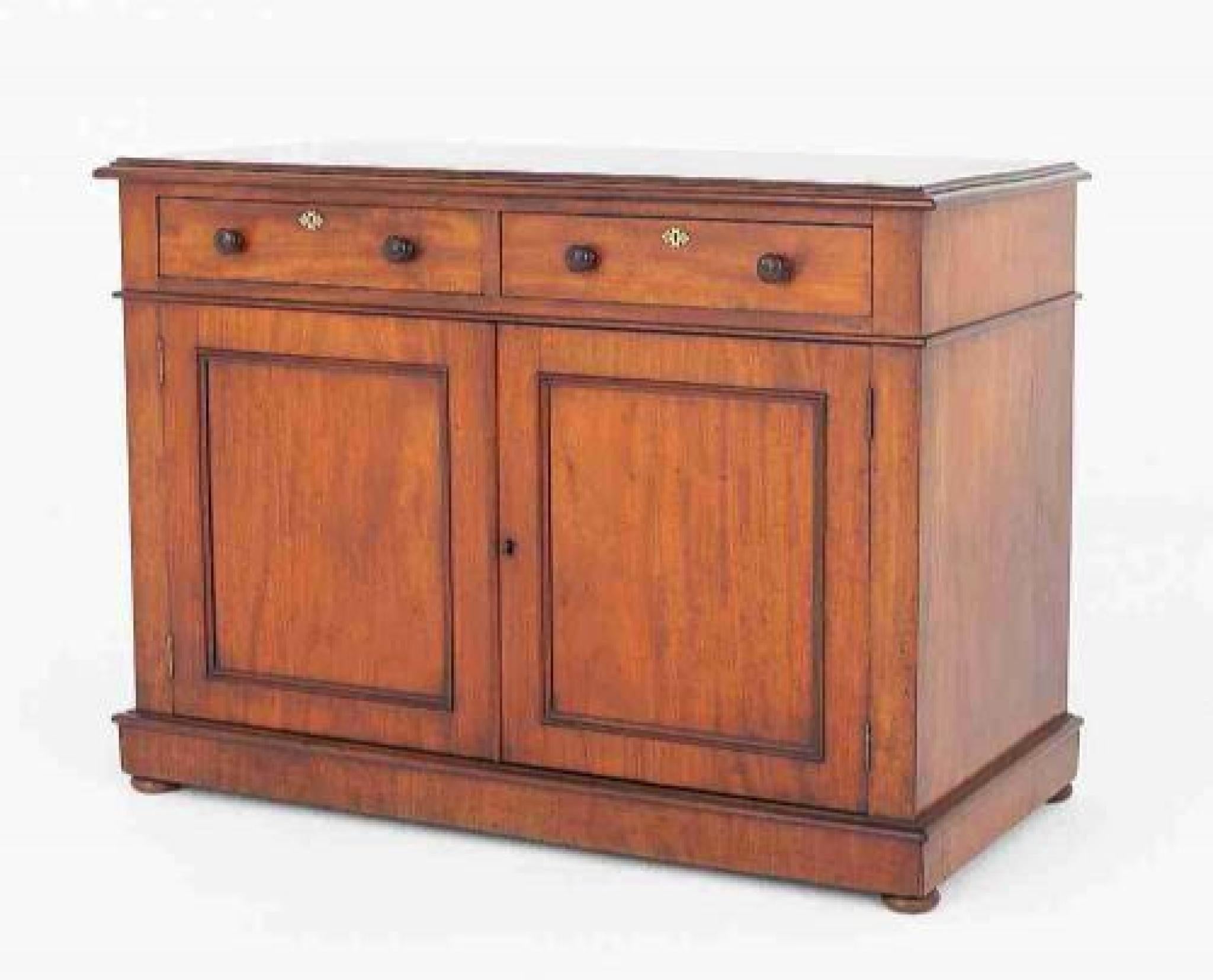 Victorian Mahogany Cabinet Side Chest 1850