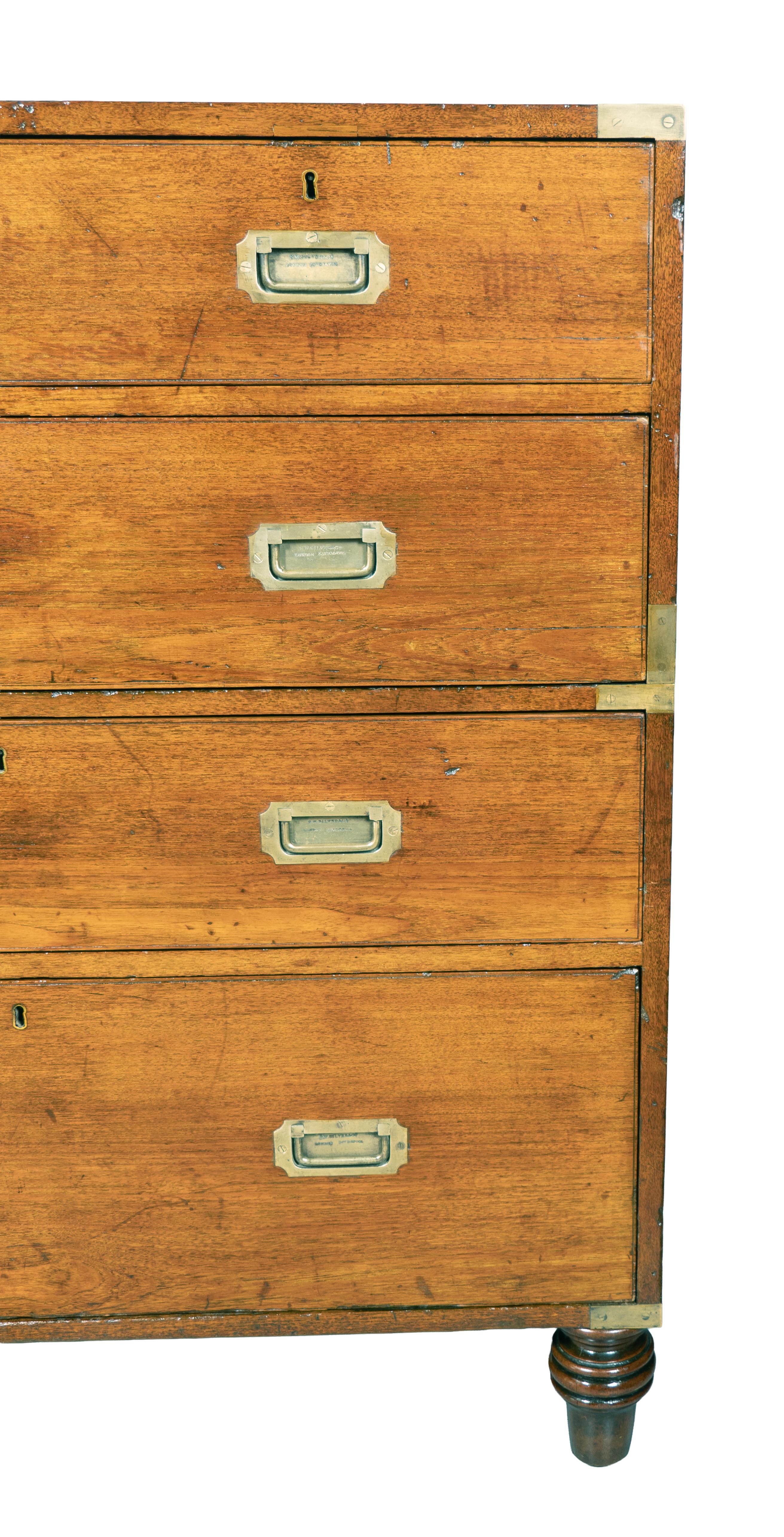 Cassapanca vittoriana in mogano di S.W. A. Silver & Co in vendita 4