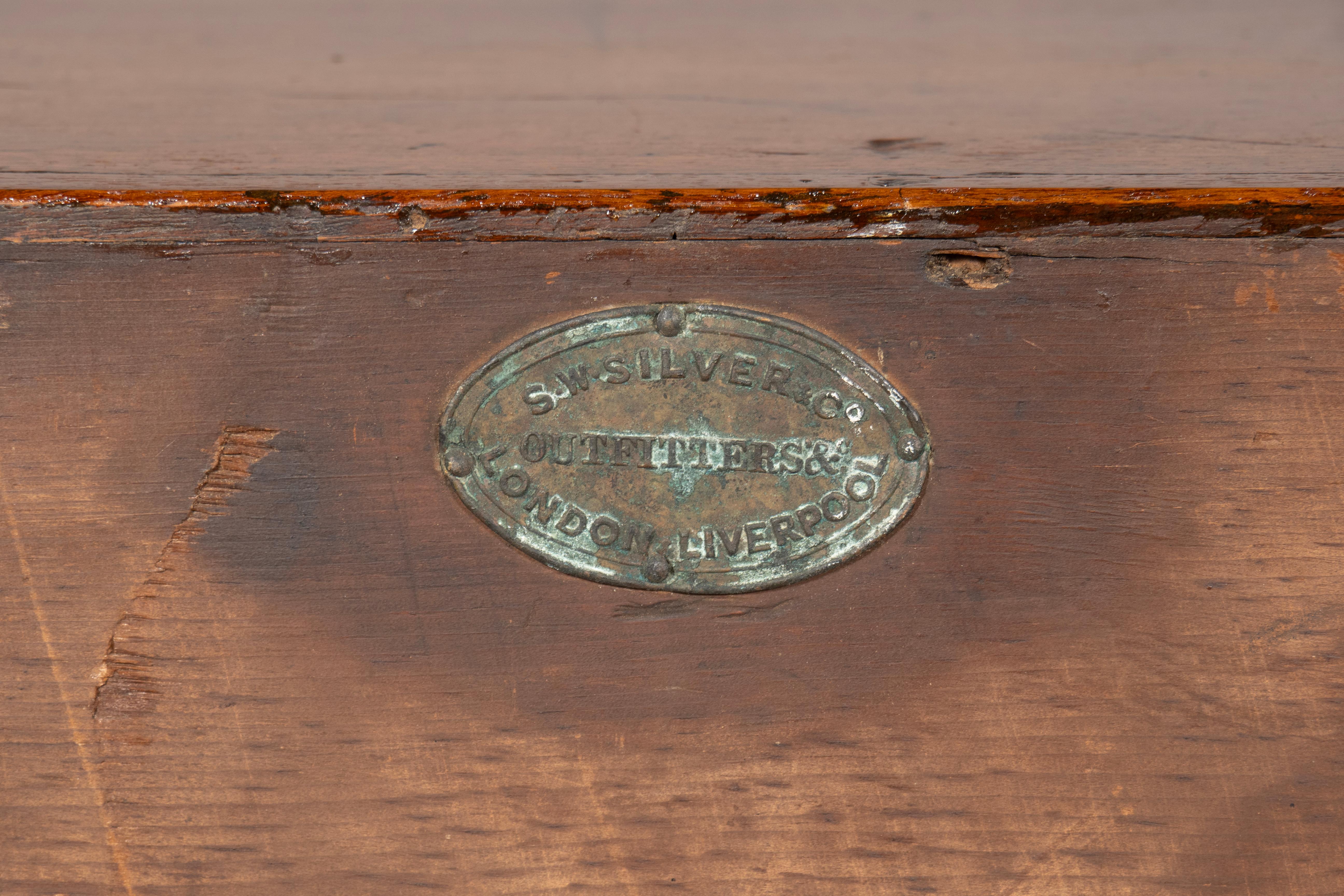 Cassapanca vittoriana in mogano di S.W. A. Silver & Co in vendita 7