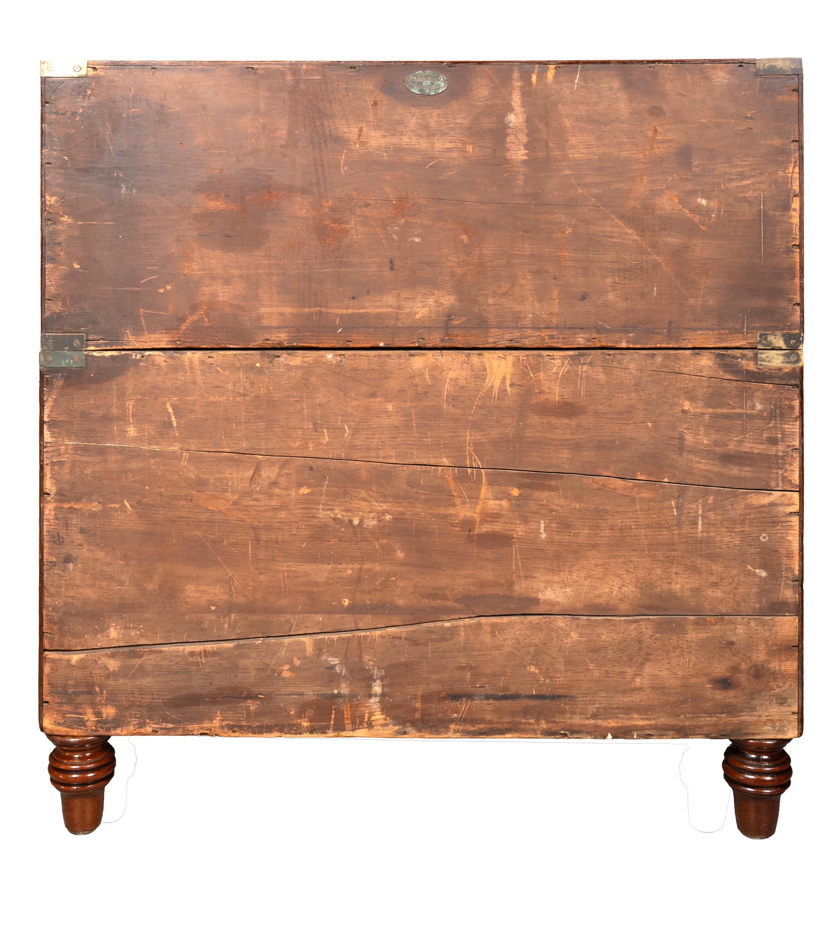 Inglese Cassapanca vittoriana in mogano di S.W. A. Silver & Co in vendita