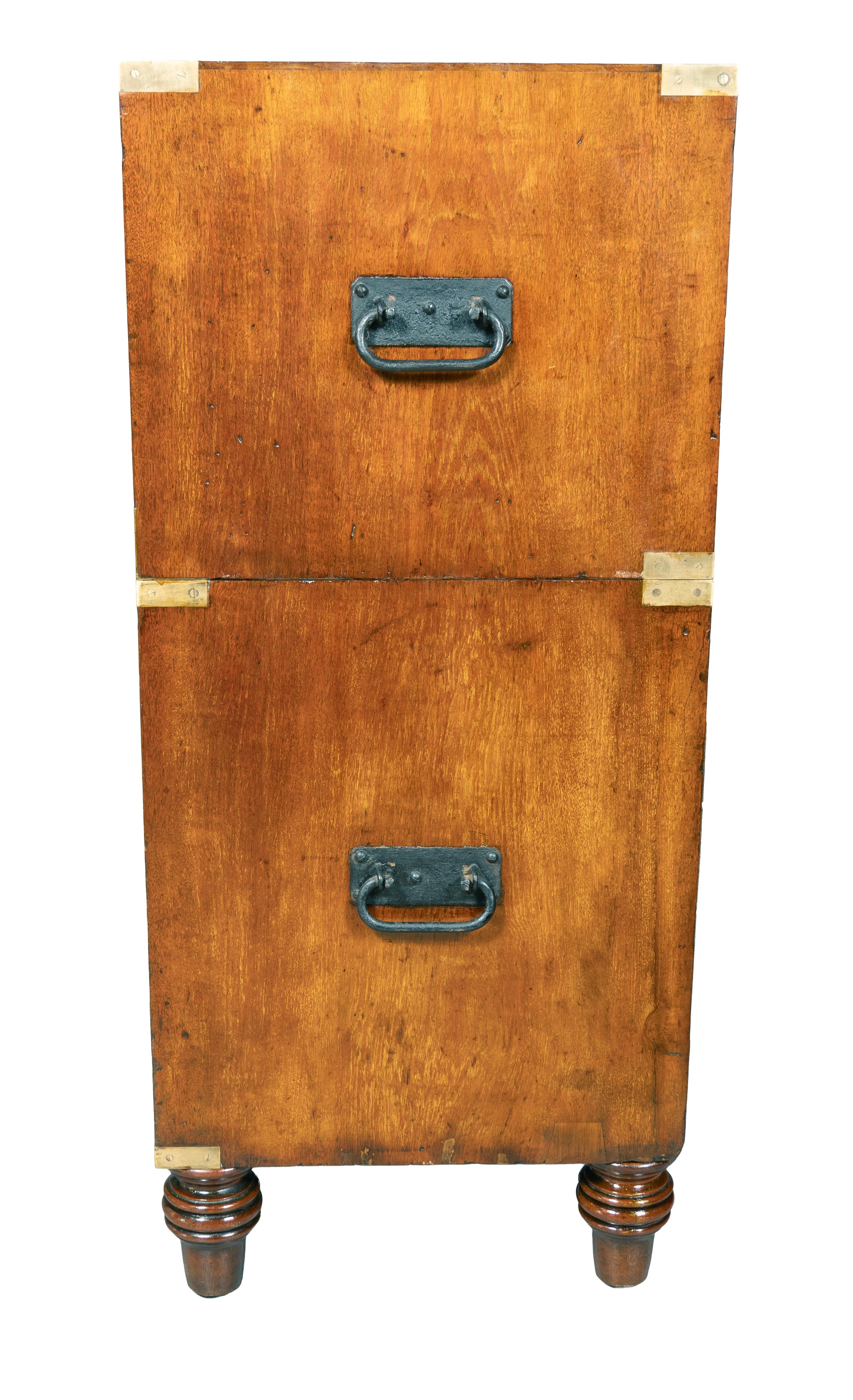 Cassapanca vittoriana in mogano di S.W. A. Silver & Co In condizioni buone in vendita a Essex, MA