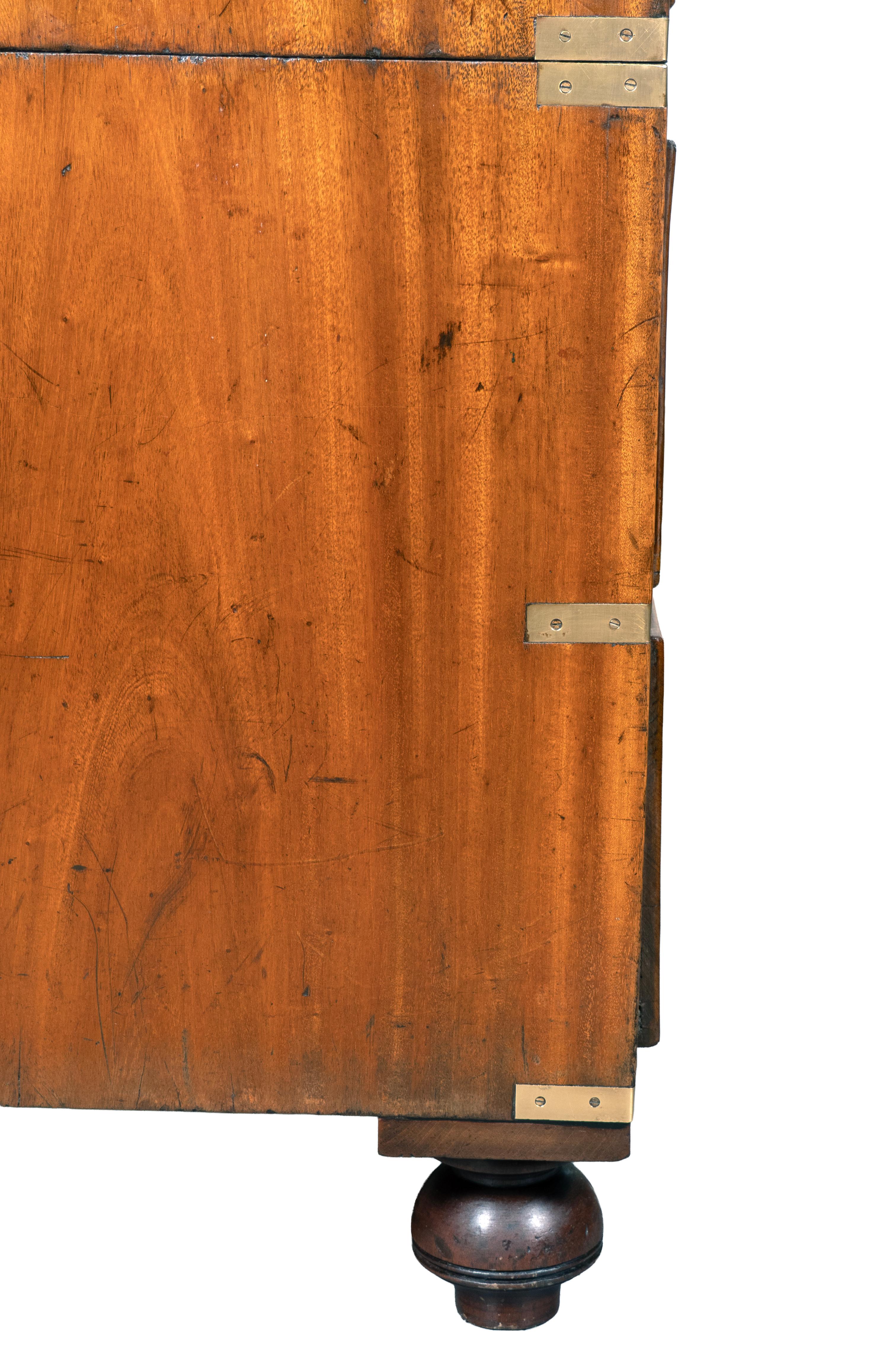 Victorian Mahogany Campaign Chest For Sale 5