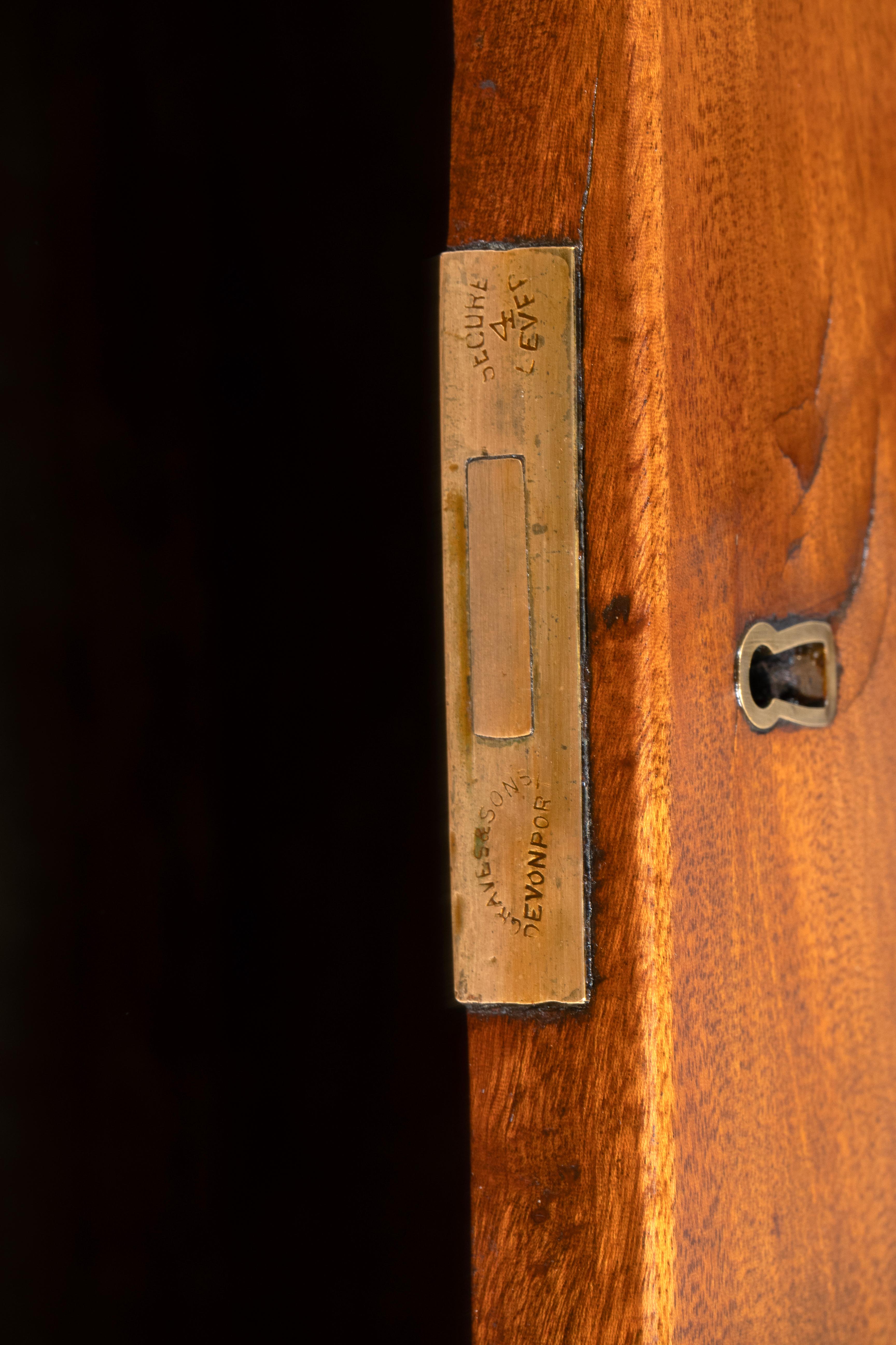 Victorian Mahogany Campaign Chest For Sale 7