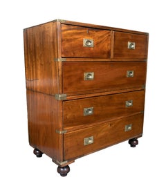 Victorian Mahogany Campaign Chest