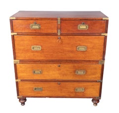 Victorian Mahogany Campaign Chest