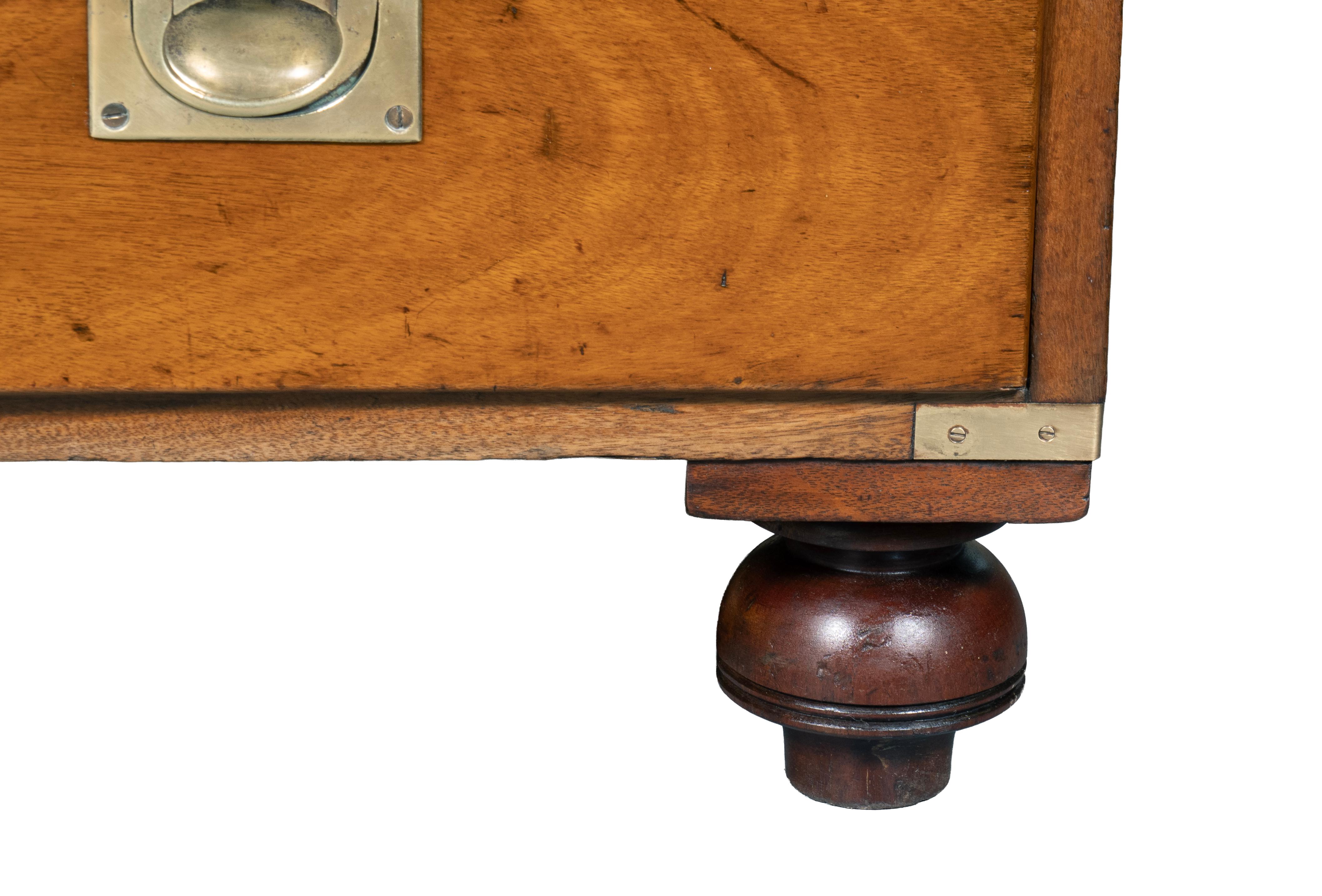 Victorian Mahogany Campaign Chest For Sale 3
