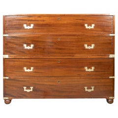 Victorian Mahogany Campaign Chest