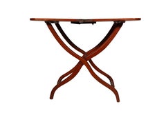 Victorian Mahogany Campaign Map Table