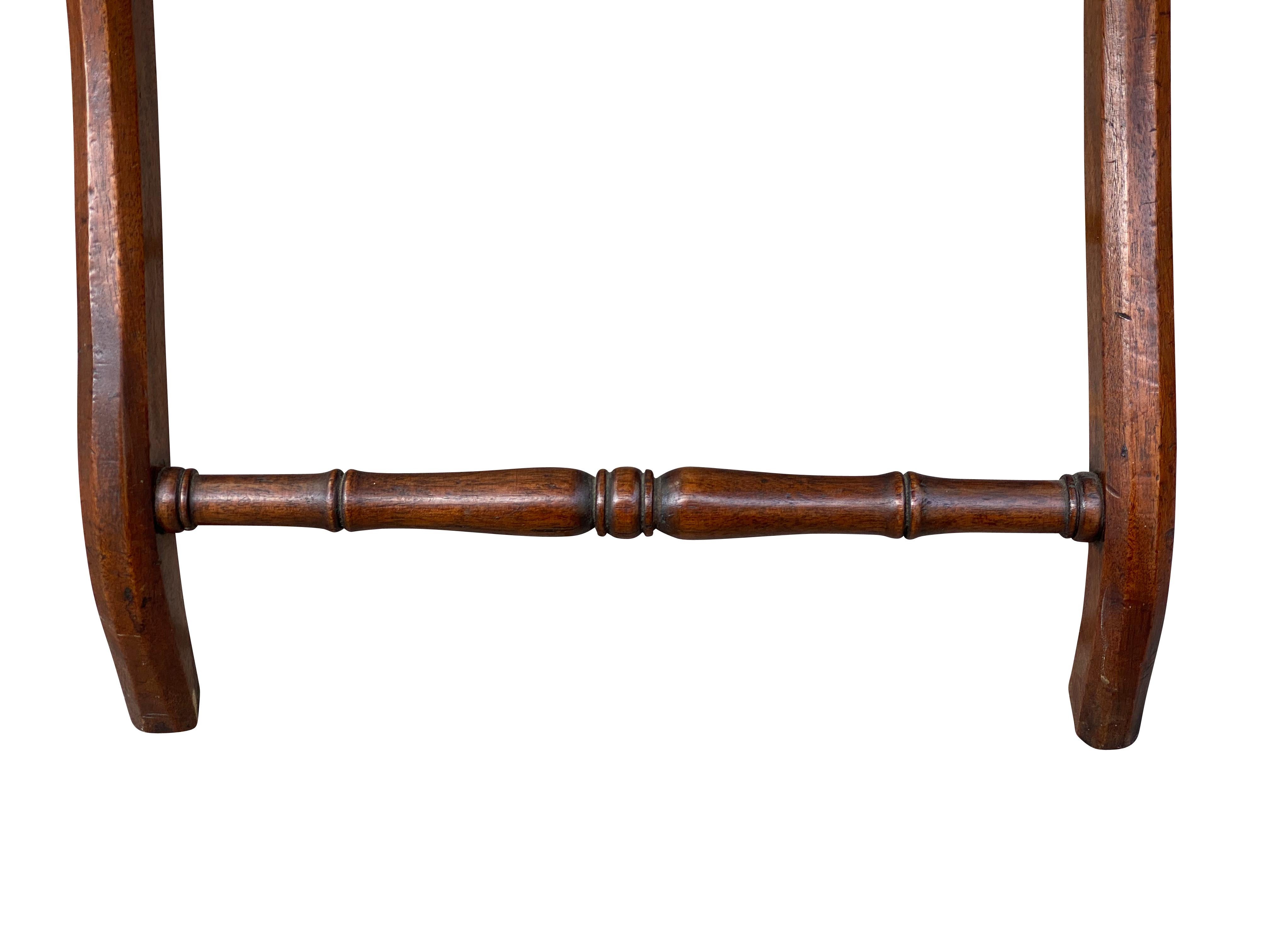 English Victorian Mahogany Campaign Table