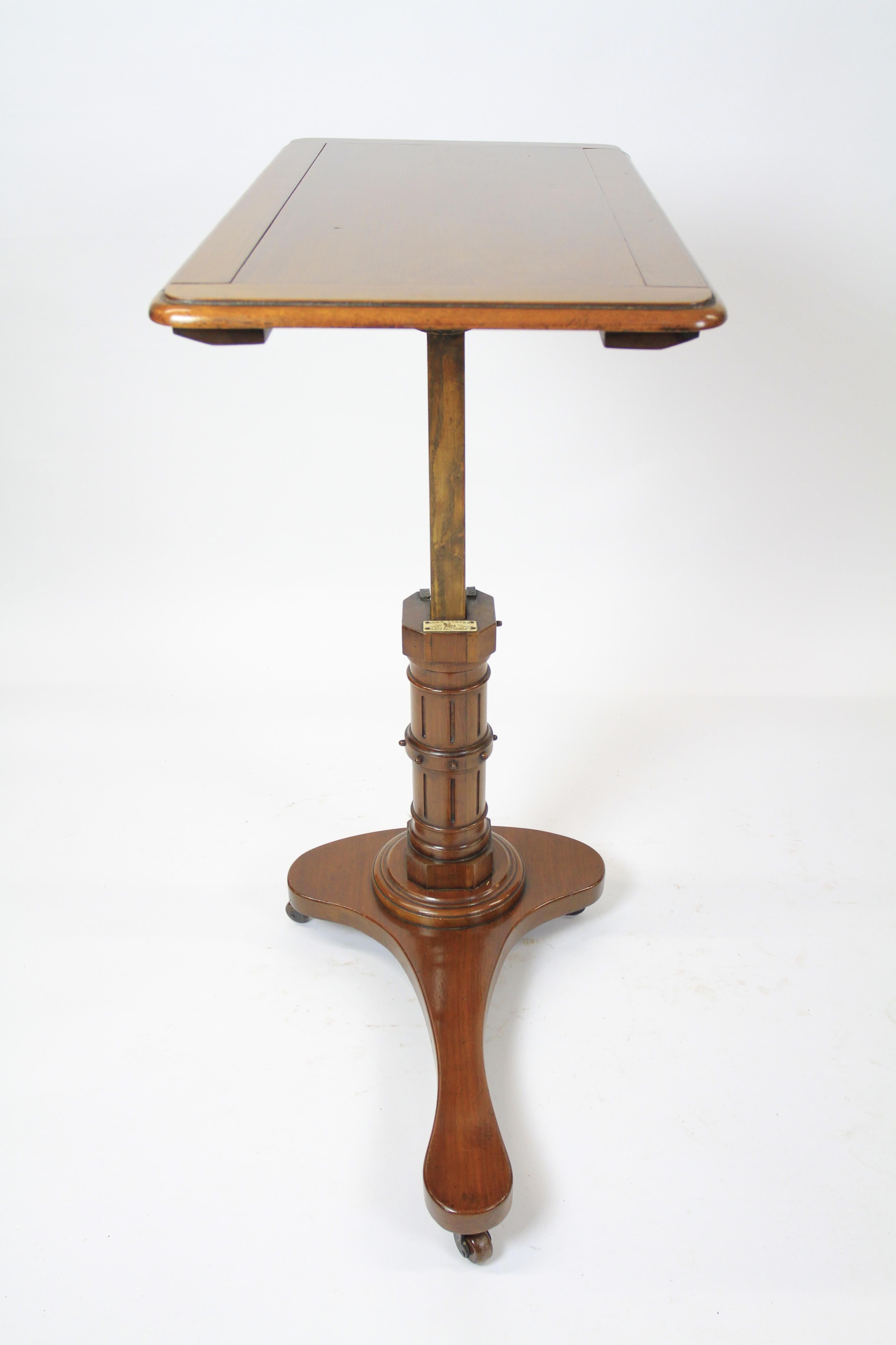 Victorian Mahogany Carters adjustable  Reading table For Sale 1
