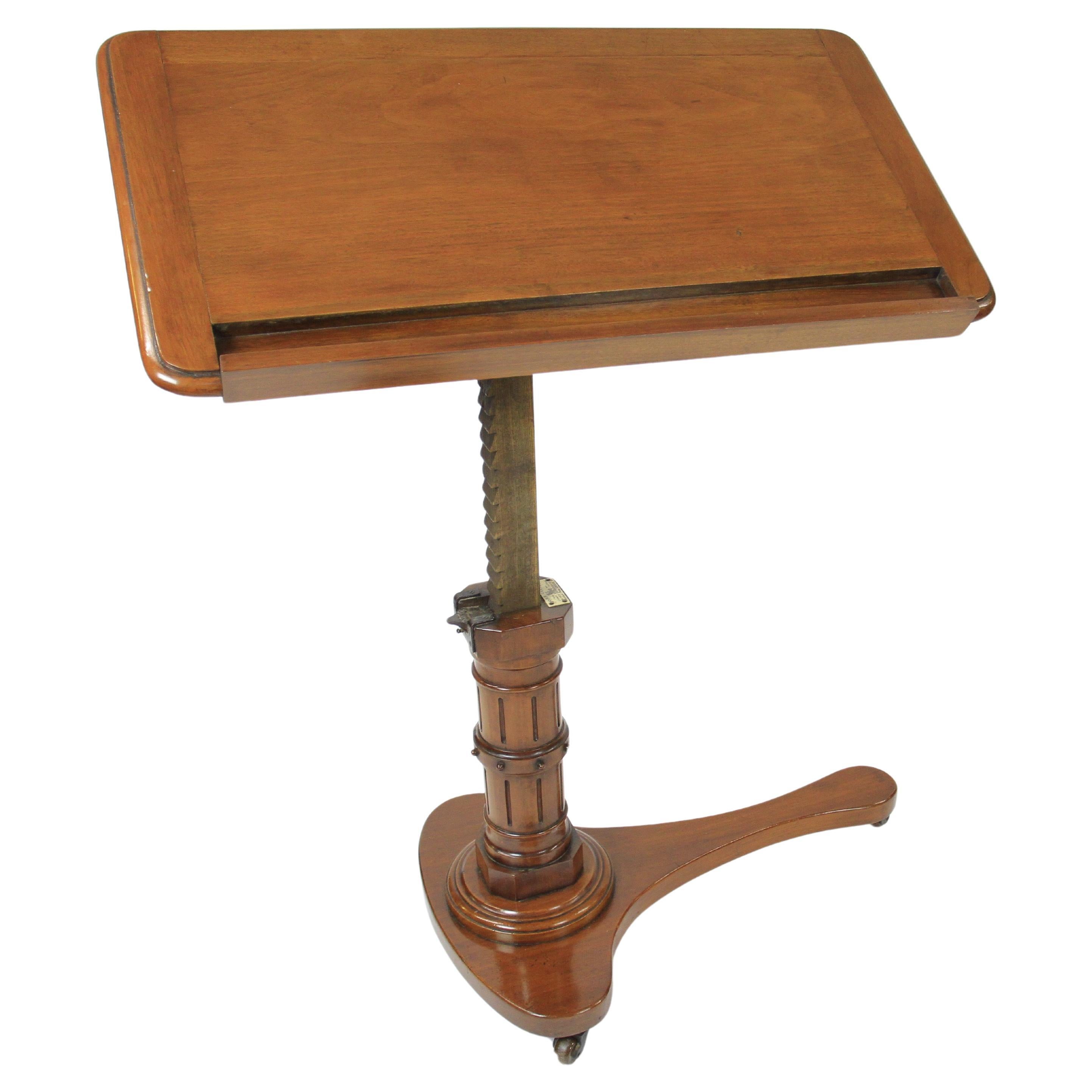 Victorian Mahogany Carters adjustable  Reading table For Sale