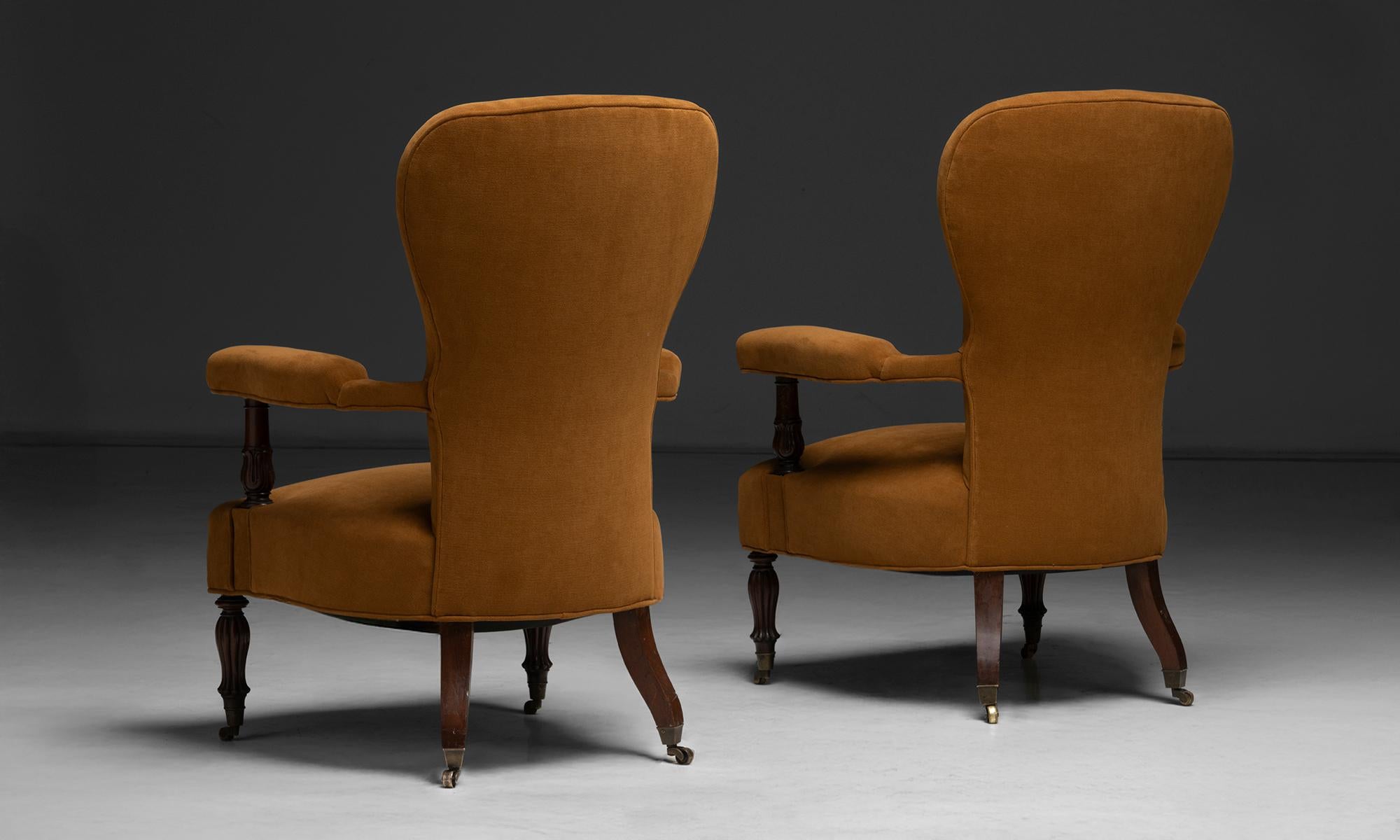 Fine XIX secolo Sedie vittoriane in mogano, Inghilterra, 1880 circa in vendita