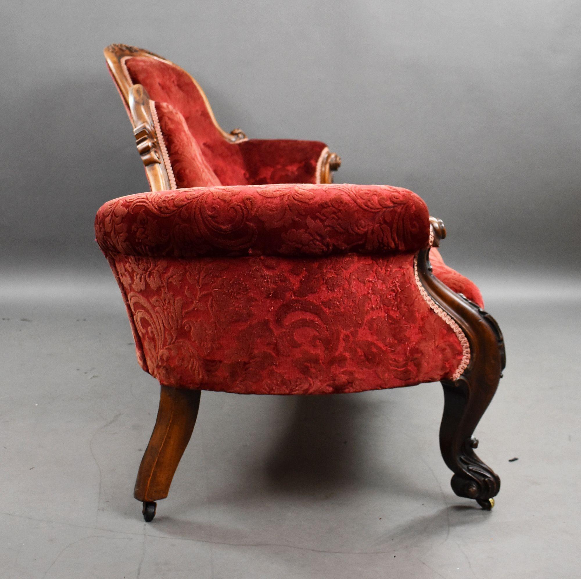 Chaise Lounge vittoriana in mogano in vendita 4