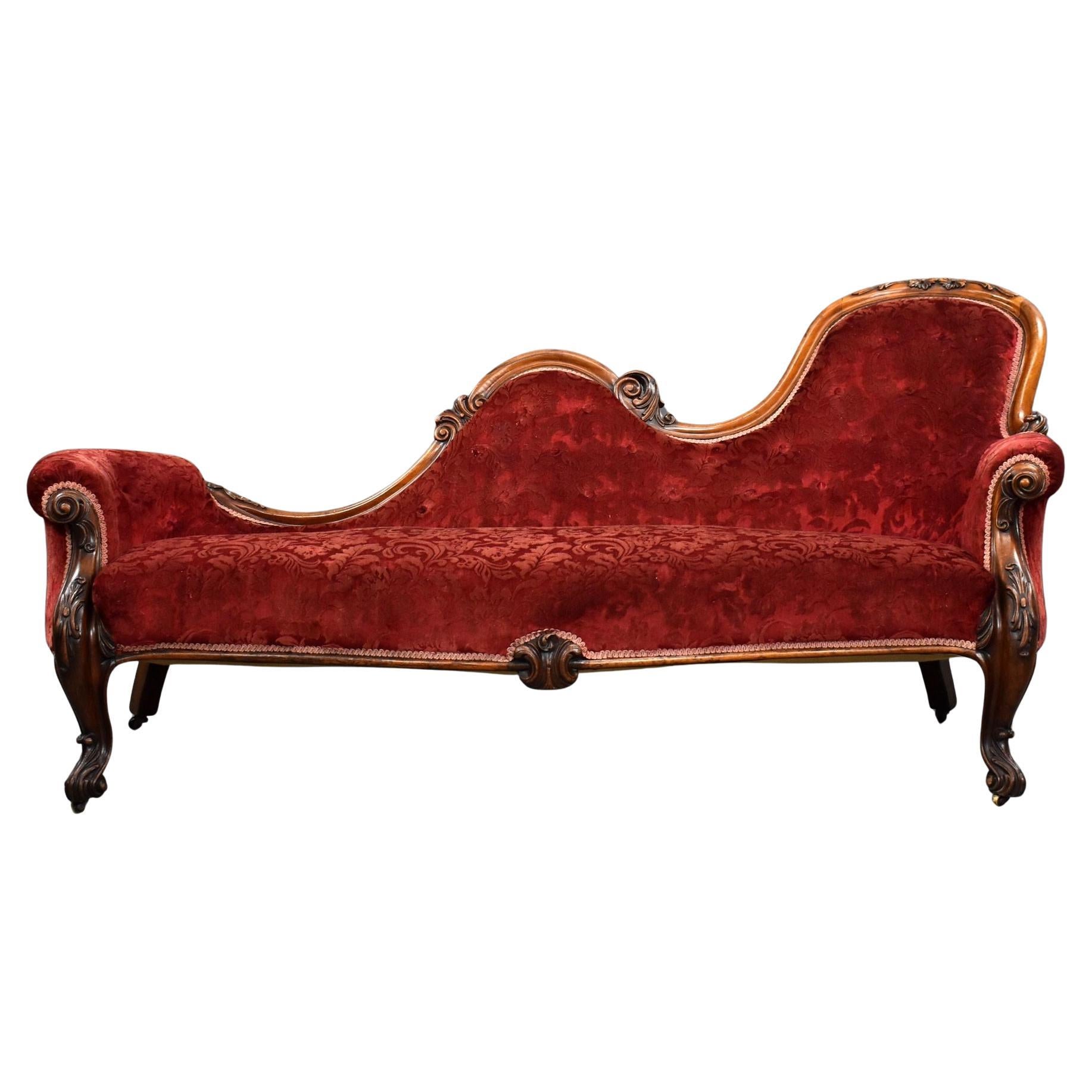 Victorian Mahogany Chaise Lounge