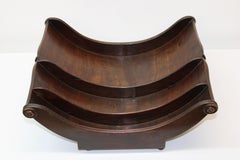 Victorian Mahogany Cheese Wheel Caddy
