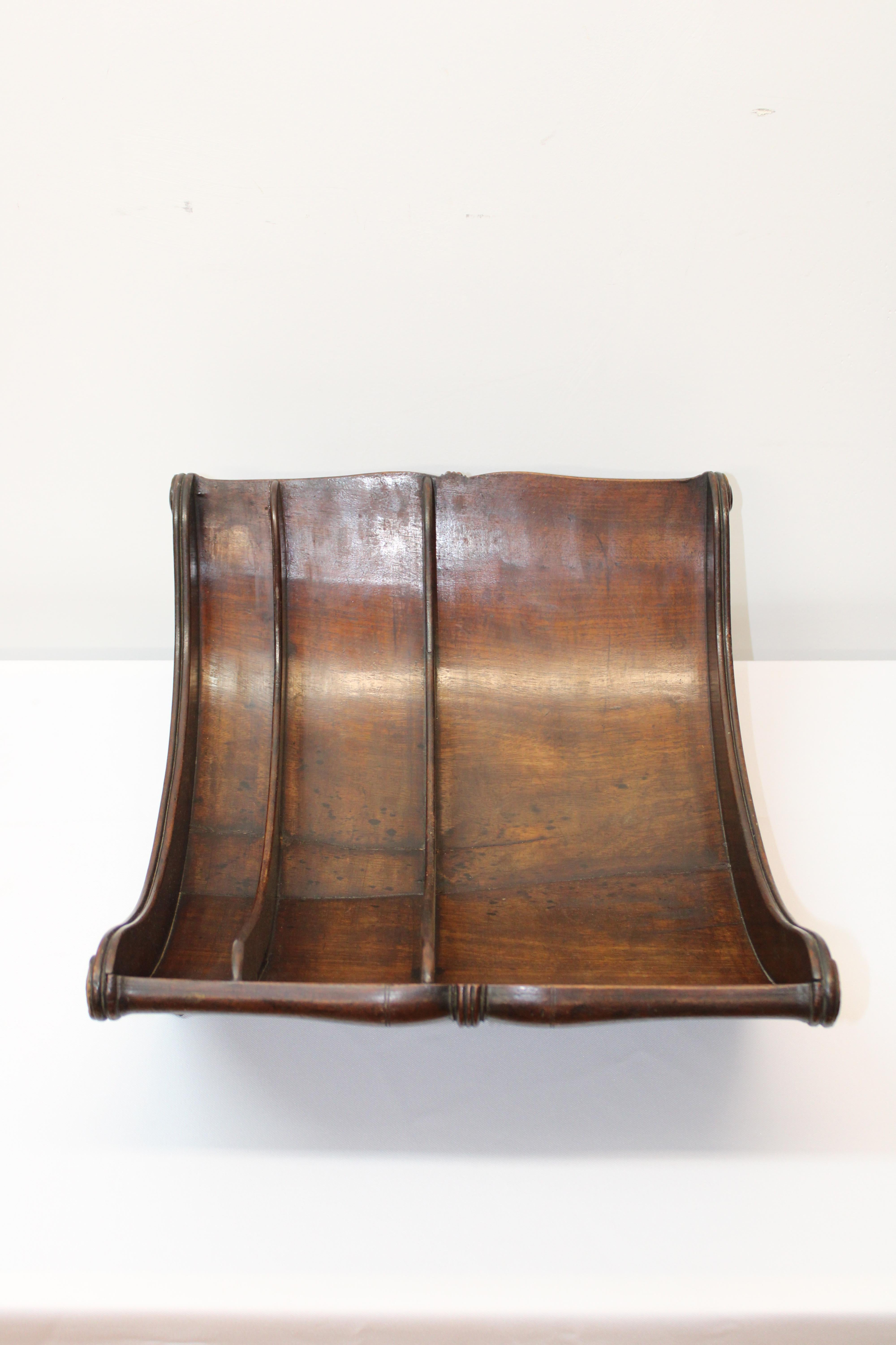 Victorian Mahogany Cheese Wheel Caddy In Good Condition For Sale In San Francisco, CA