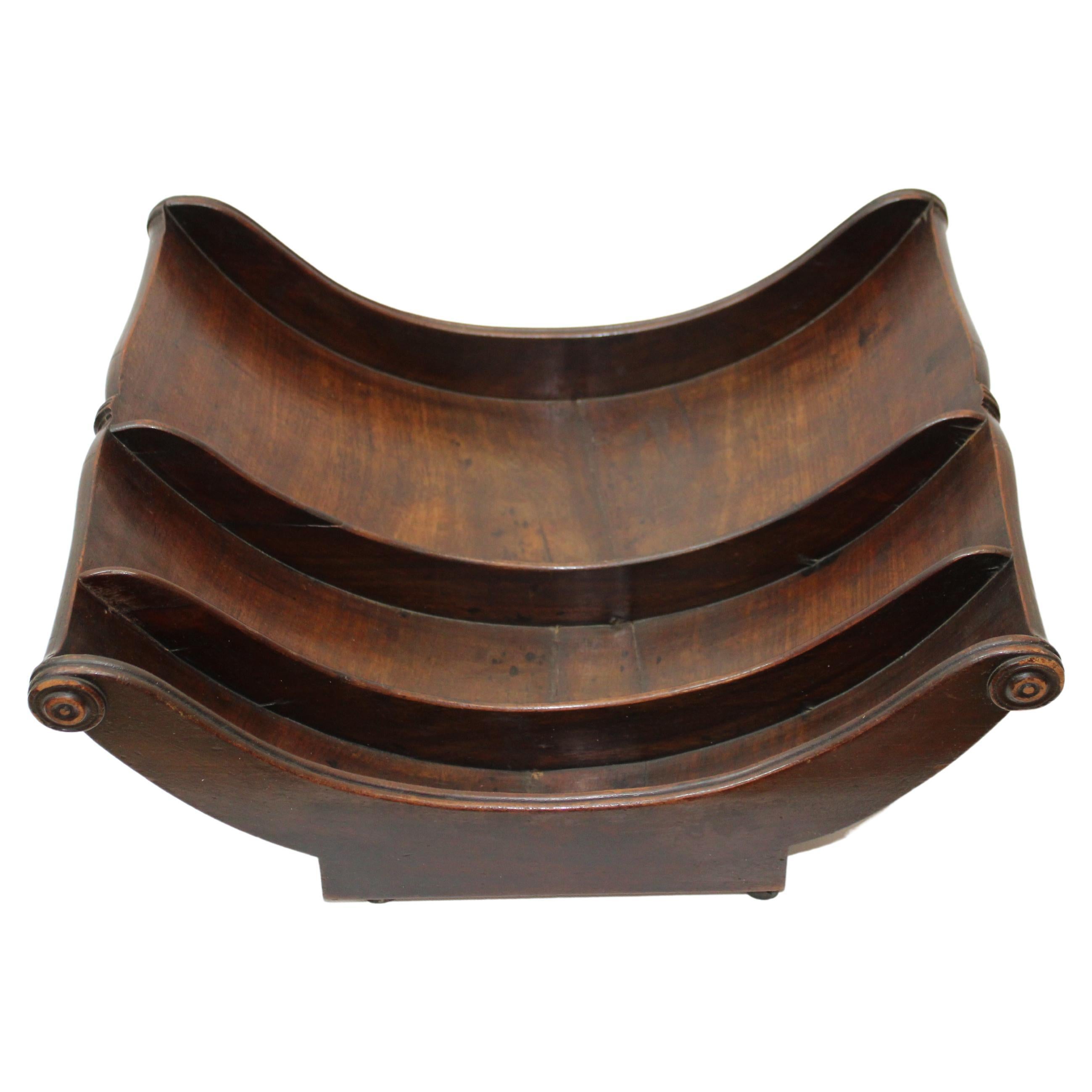 Victorian Mahogany Cheese Wheel Caddy For Sale