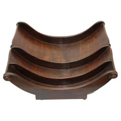 Victorian Mahogany Cheese Wheel Caddy