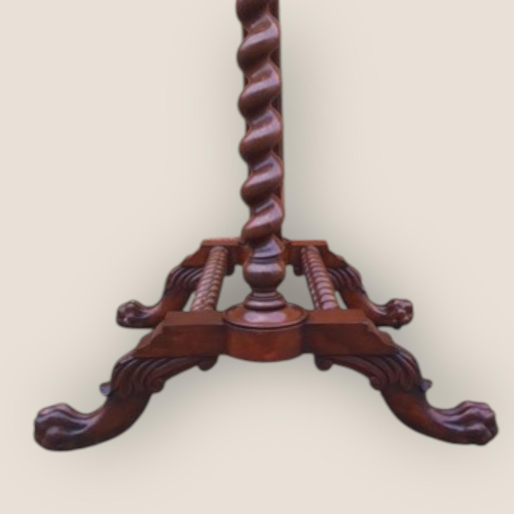 Victorian Mahogany Cheval Mirror For Sale 2