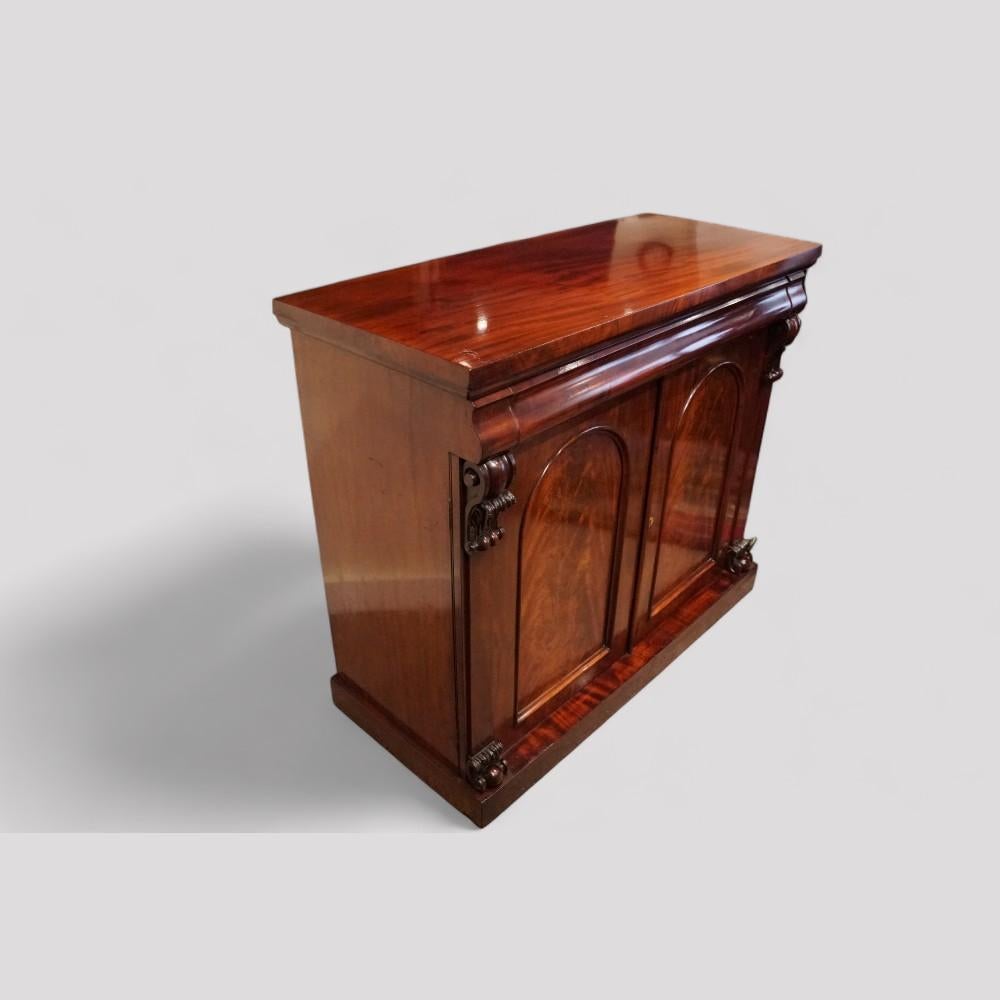 Victorian mahogany chiffonier
This Victorian mahogany chiffonier was made circa 1870.
It is of the high-quality grade and of a size that is slightly deeper than the usual design and so gives even greater storage, it is a wonderful warm colour. 
The