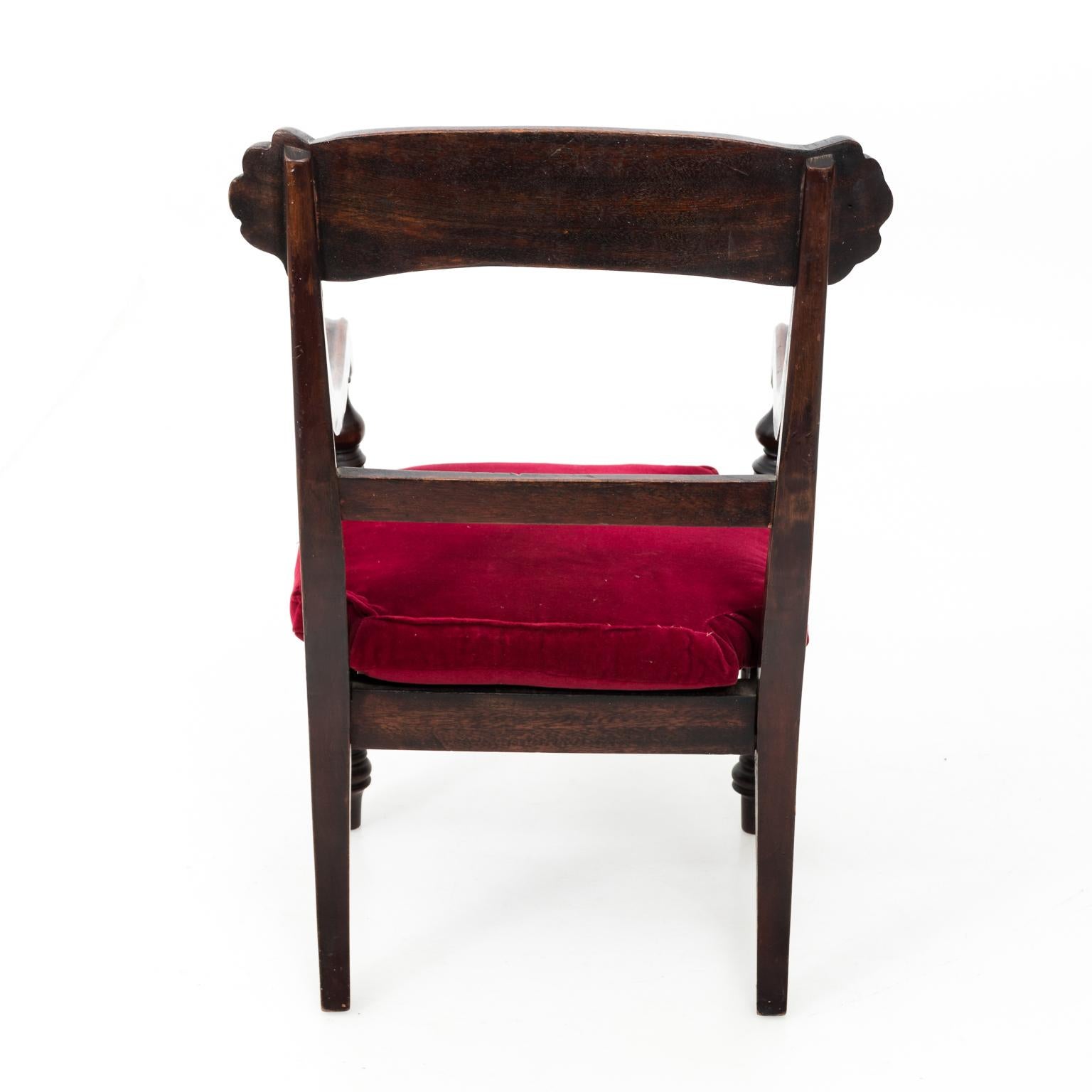Victorian Mahogany Child's Armchair 2