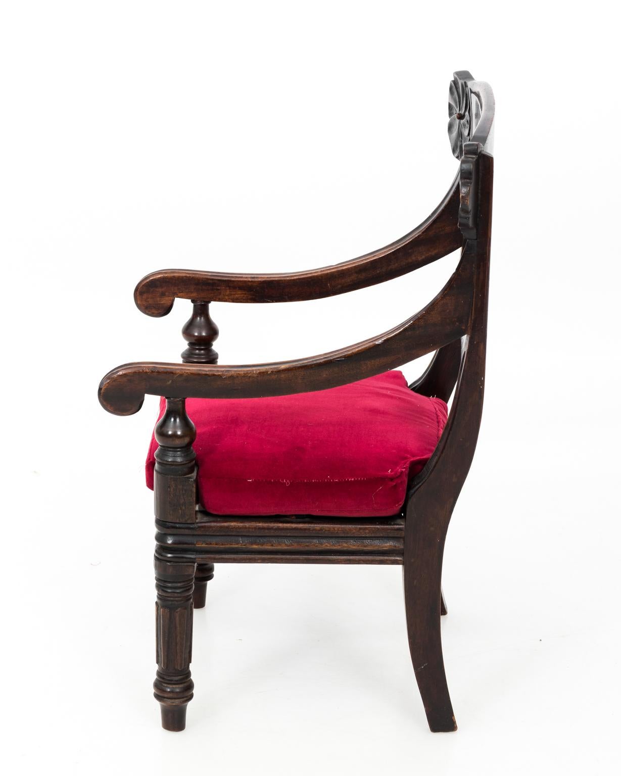 Victorian Mahogany Child's Armchair 3