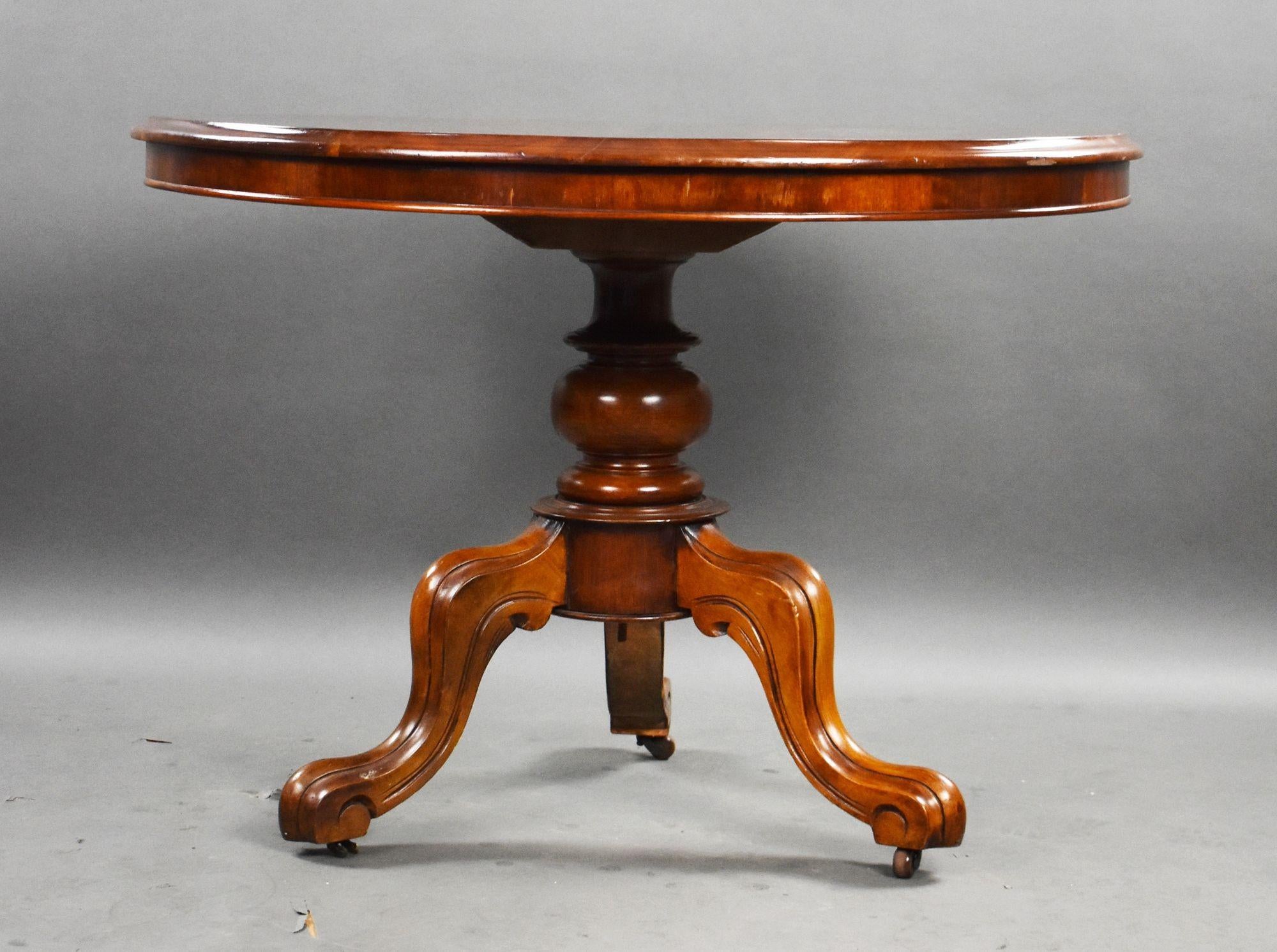 Mesa de desayuno circular victoriana de caoba en Bueno estado para la venta en Chelmsford, Essex