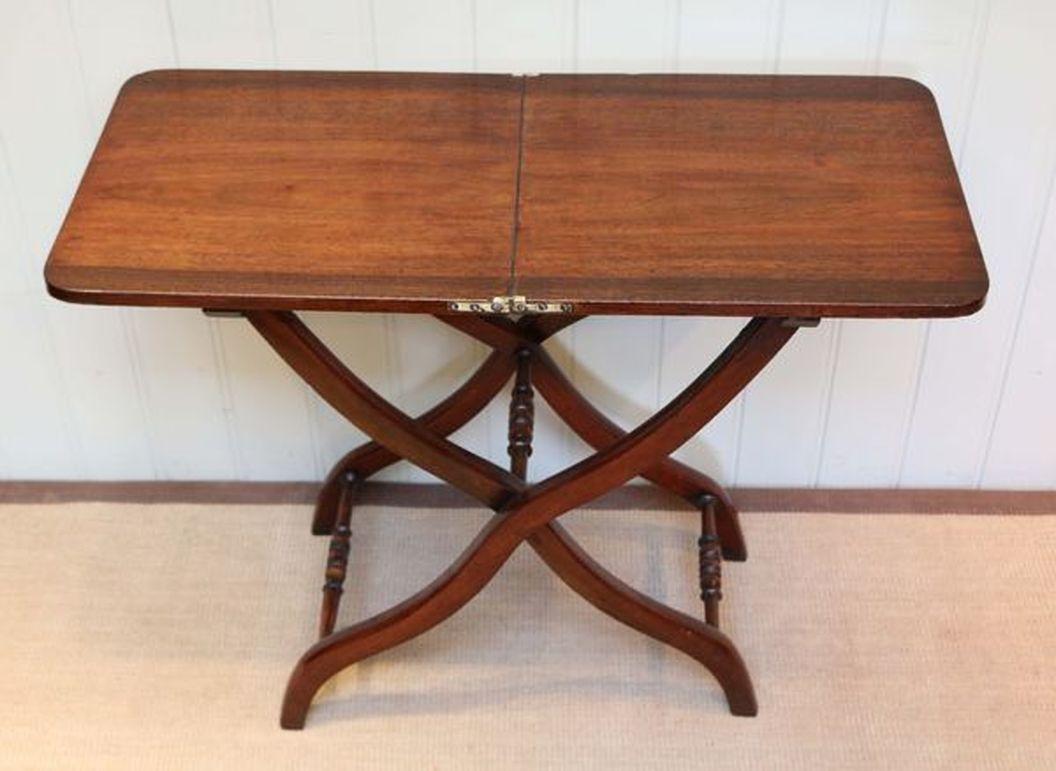 British Victorian Mahogany Coaching Table For Sale