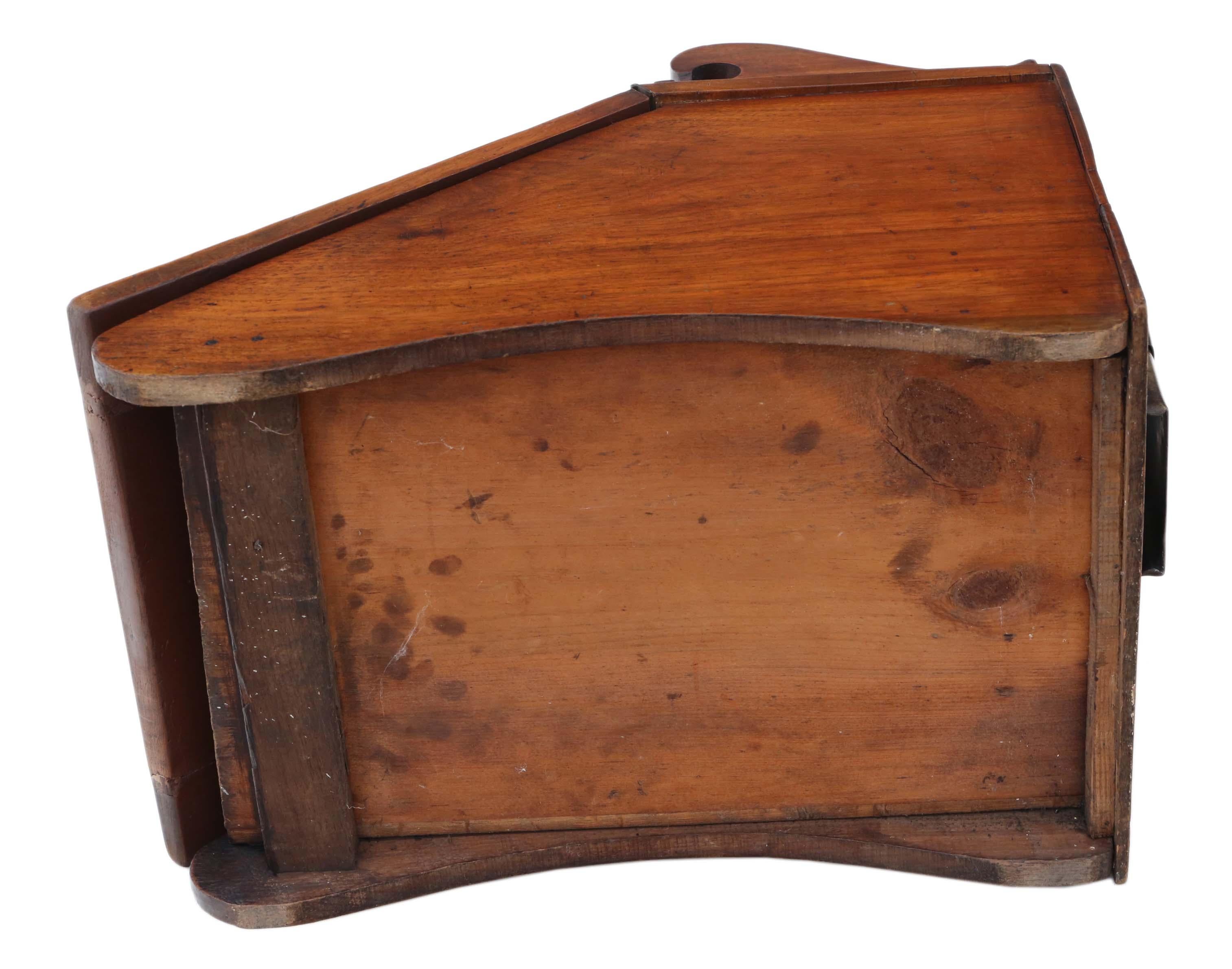 Mid-19th Century Victorian Mahogany Coal Scuttle Box or Cabinet For Sale