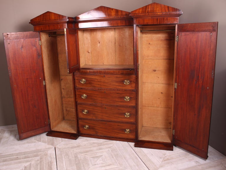 Victorian Mahogany Compactum Wardrobe Circa 1850 At 1stdibs