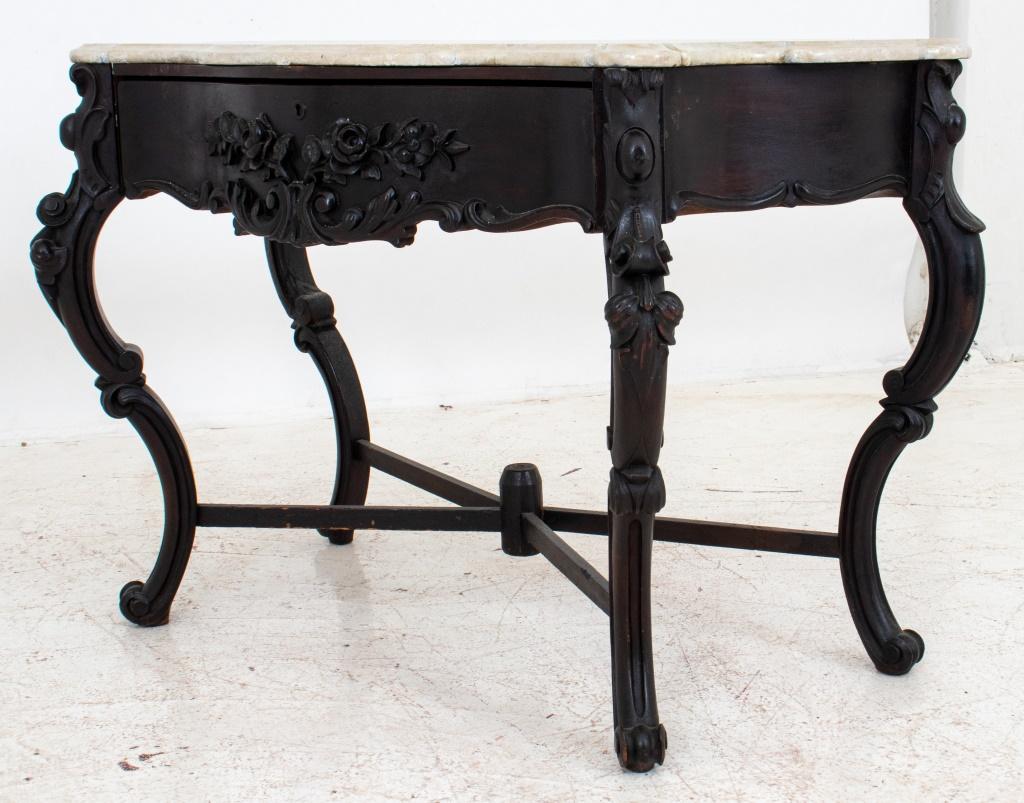 Victorian Mahogany Console with Marble Top For Sale 1