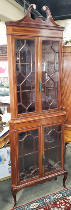 Victorian Mahogany Corner Cabinet