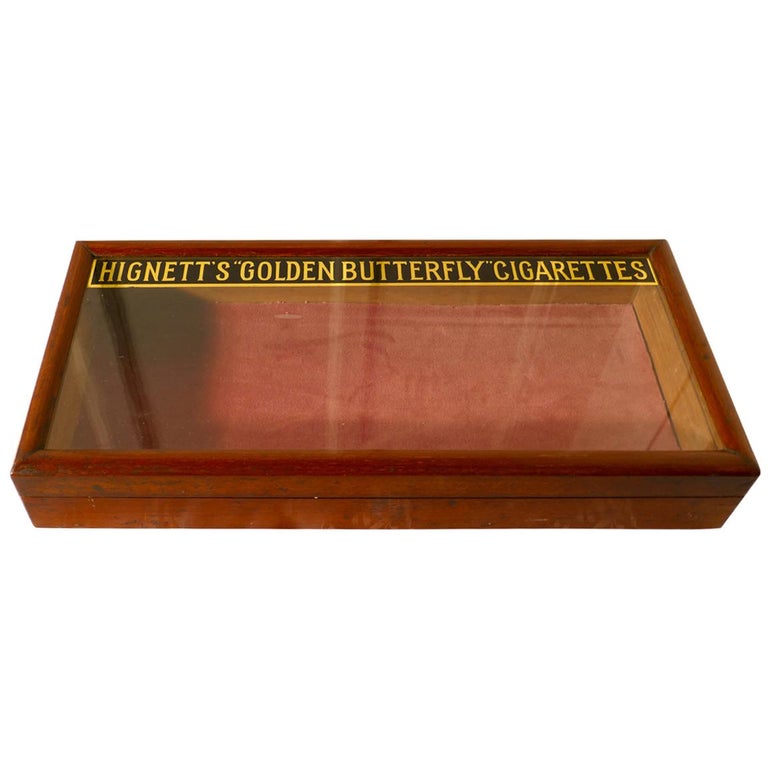 Victorian Mahogany Counter Top Cigarette Shop Display at 1stDibs