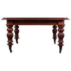 Victorian Mahogany Crank Style Dining Table