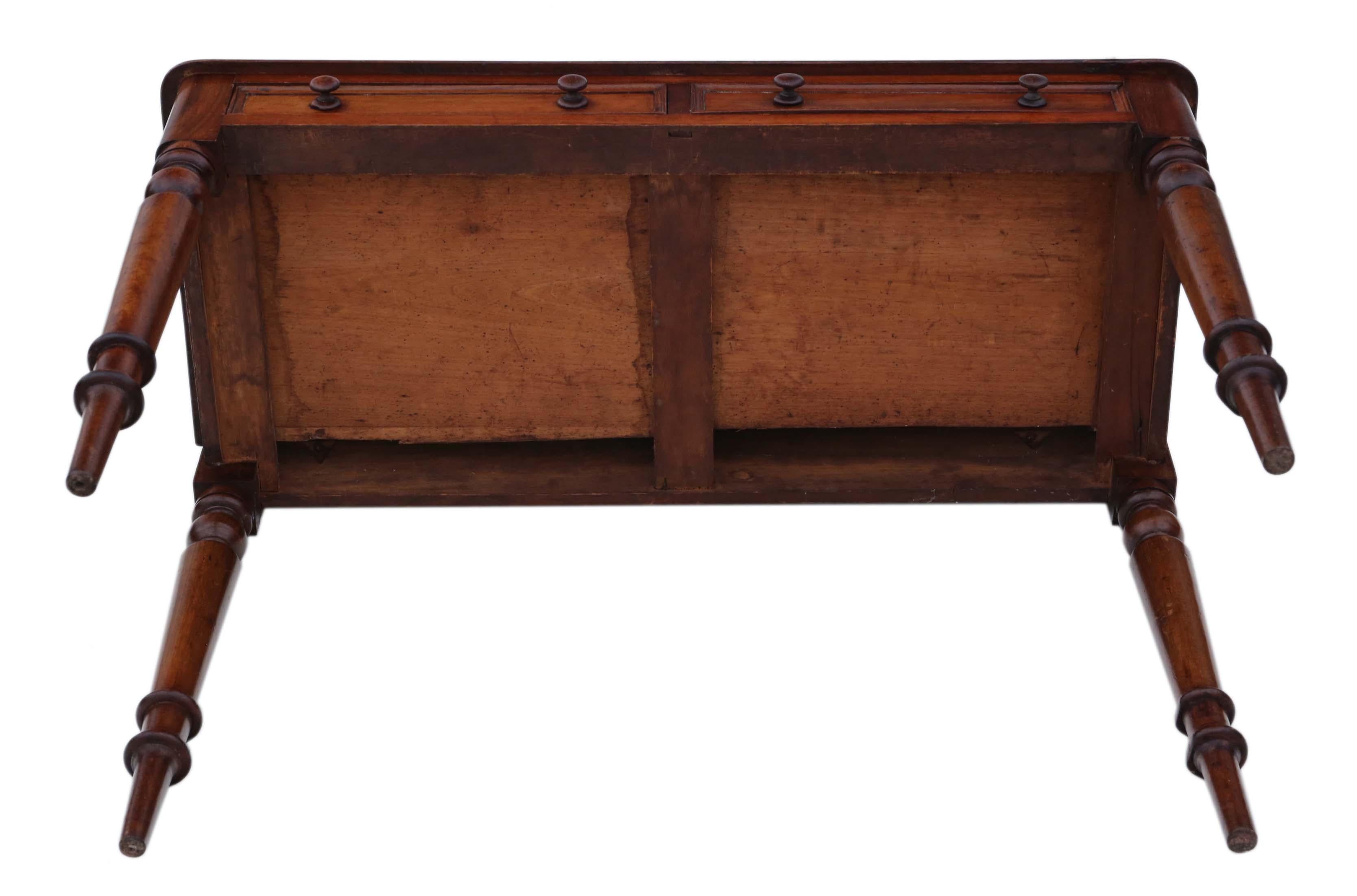 Victorian Mahogany Desk Dressing or Writing Table, 19th Century 5