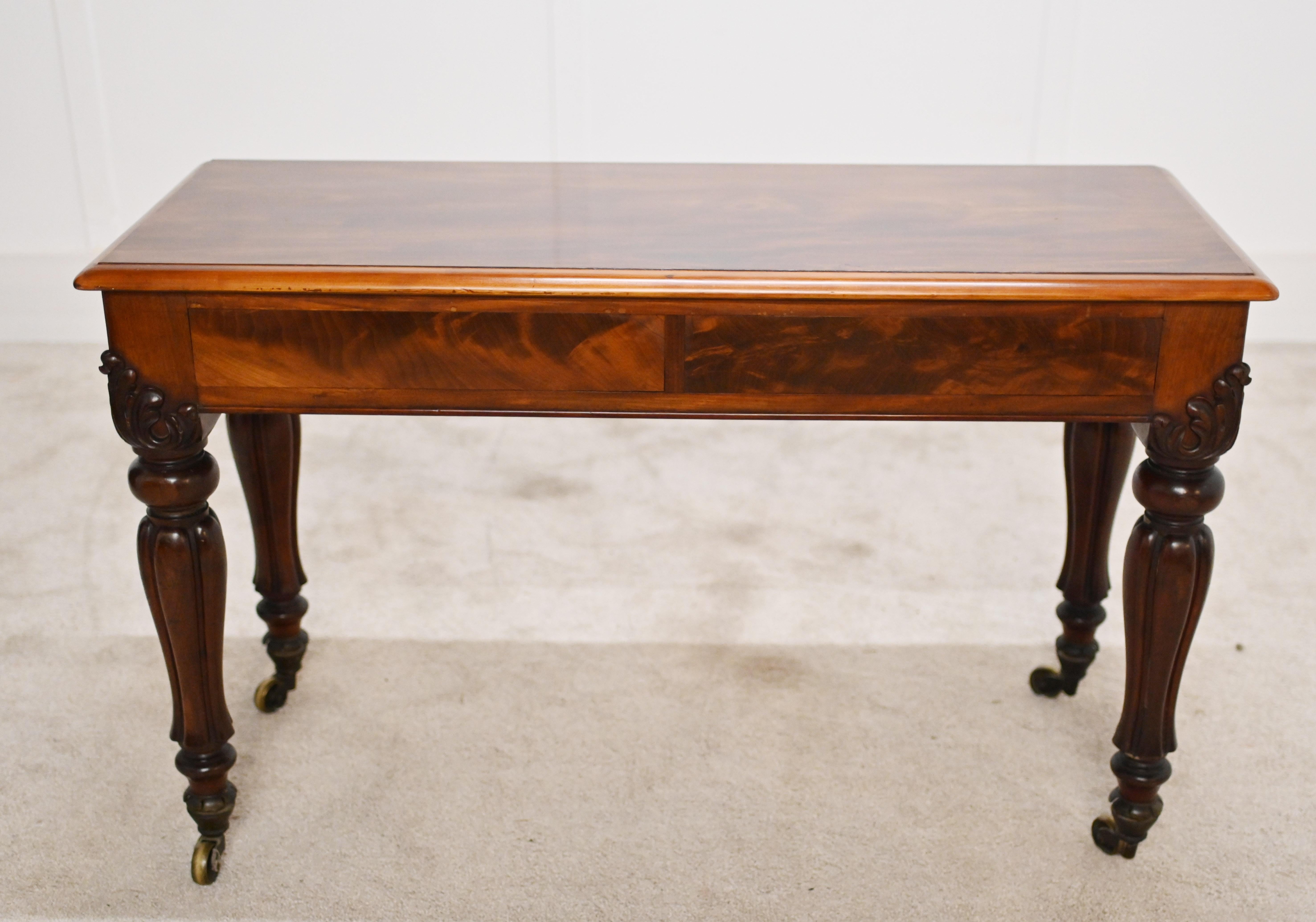 Victorian Mahogany Desk Hamptons and Sons London 1840 For Sale 8