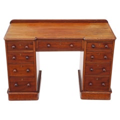 Antique Victorian Mahogany Desk Writing Dressing Table