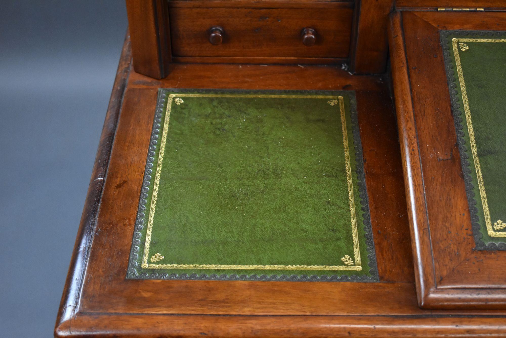 Victorian Mahogany Dickens Desk For Sale 6