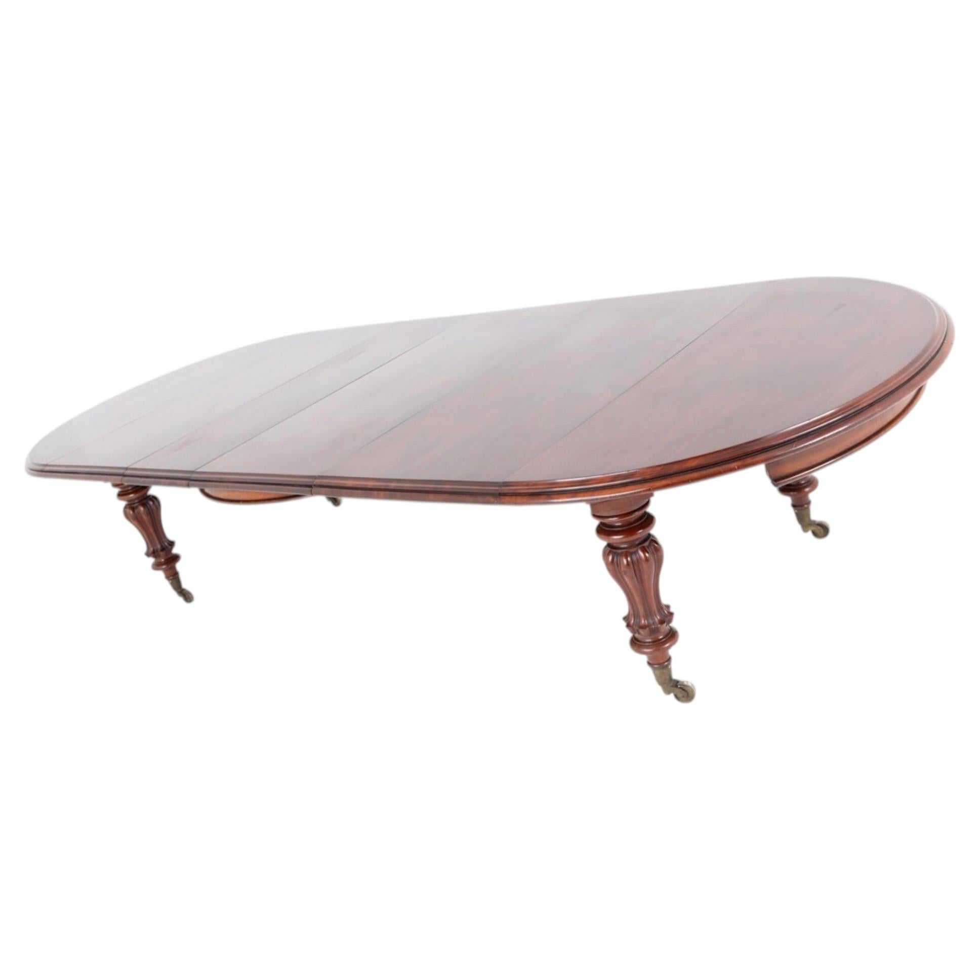 Victorian Mahogany Dining Table 16 Seater Extending 1860