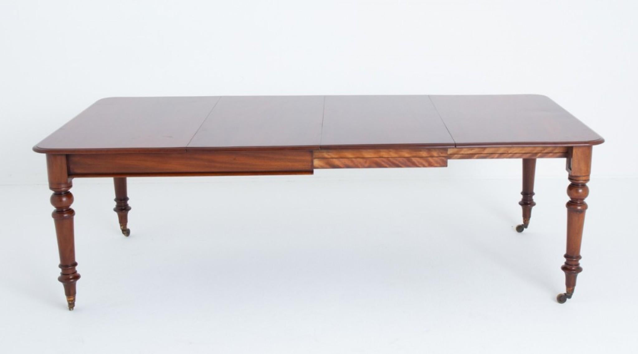 Victorian Mahogany Dining Table Extending 10 Seater 1860 1