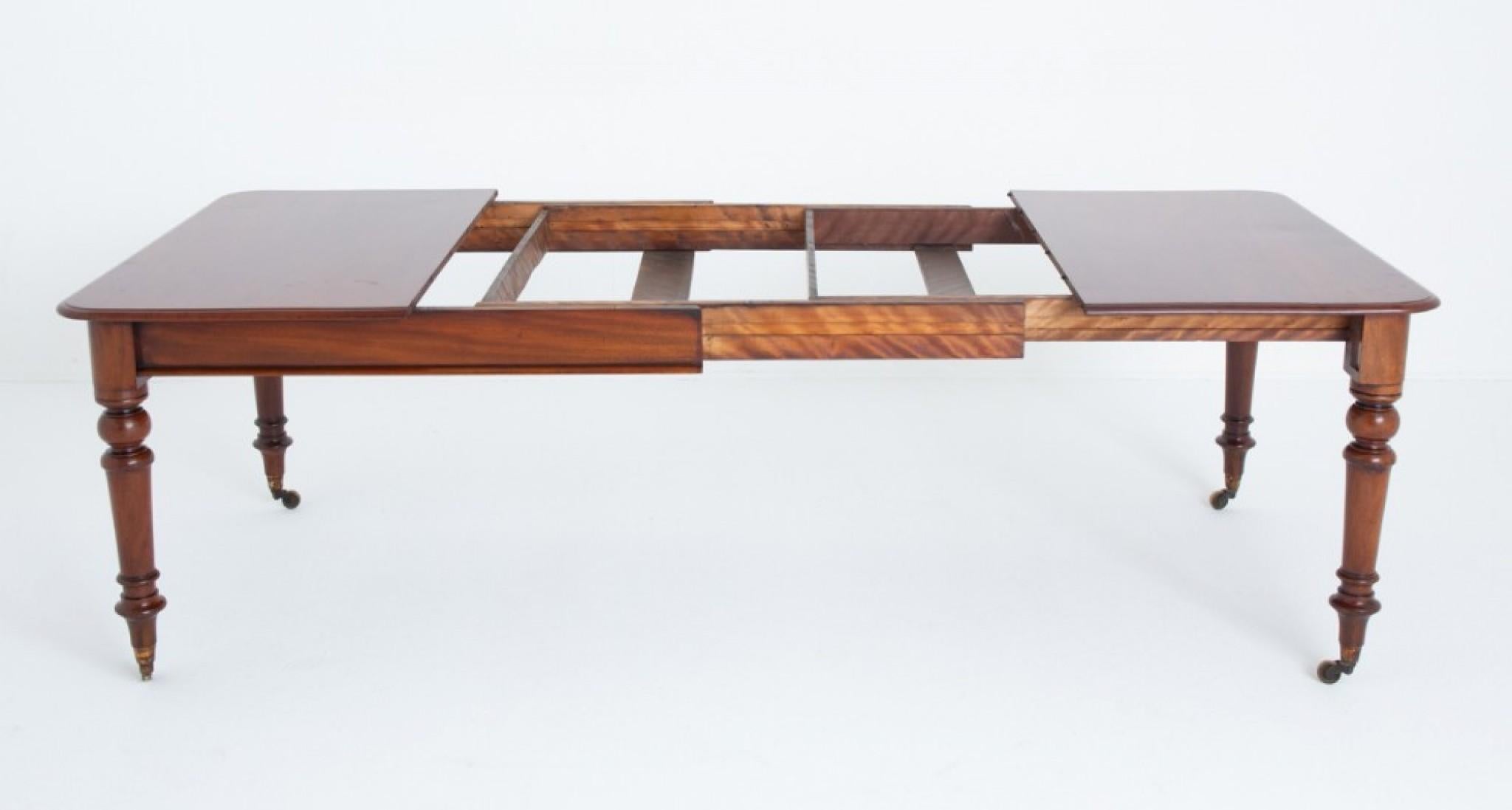 Victorian Mahogany Dining Table Extending 10 Seater 1860 2