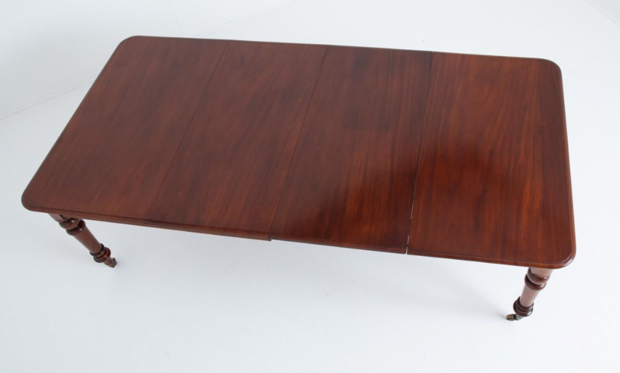 Victorian Mahogany Dining Table Extending 10 Seater 1860 4