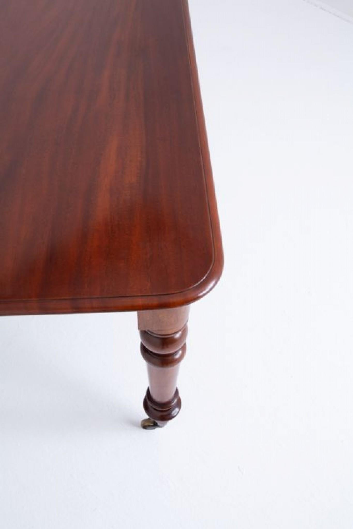 Victorian Mahogany Dining Table Extending 10 Seater 1860 5