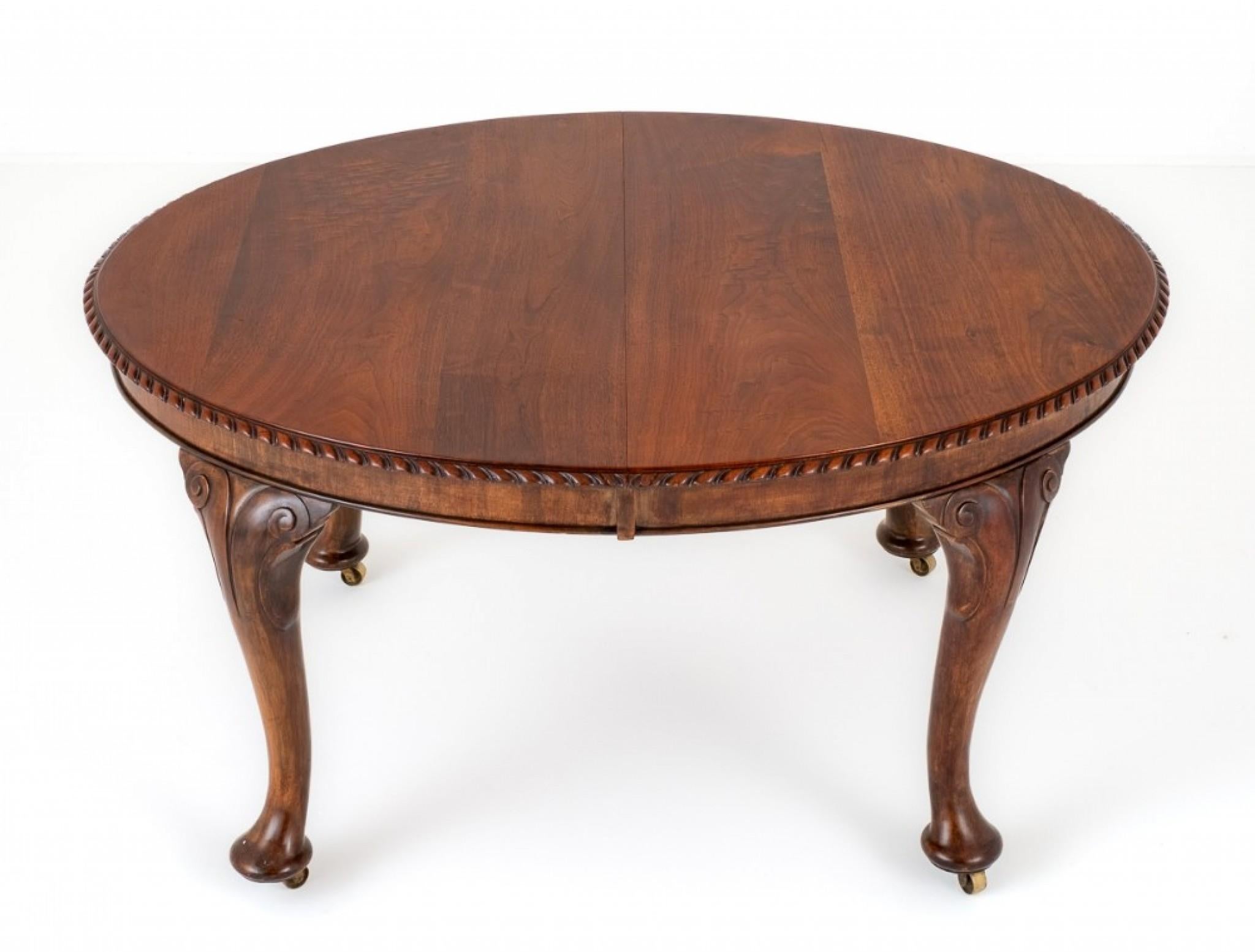 Victorian Mahogany Dining Table Oval Extending 1900 6